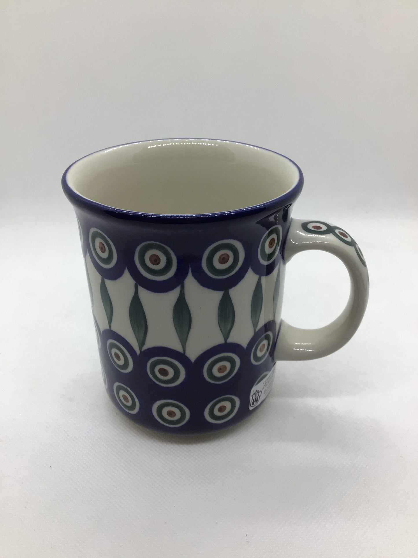 Traditional Peacock Straight Side Mug 13oz