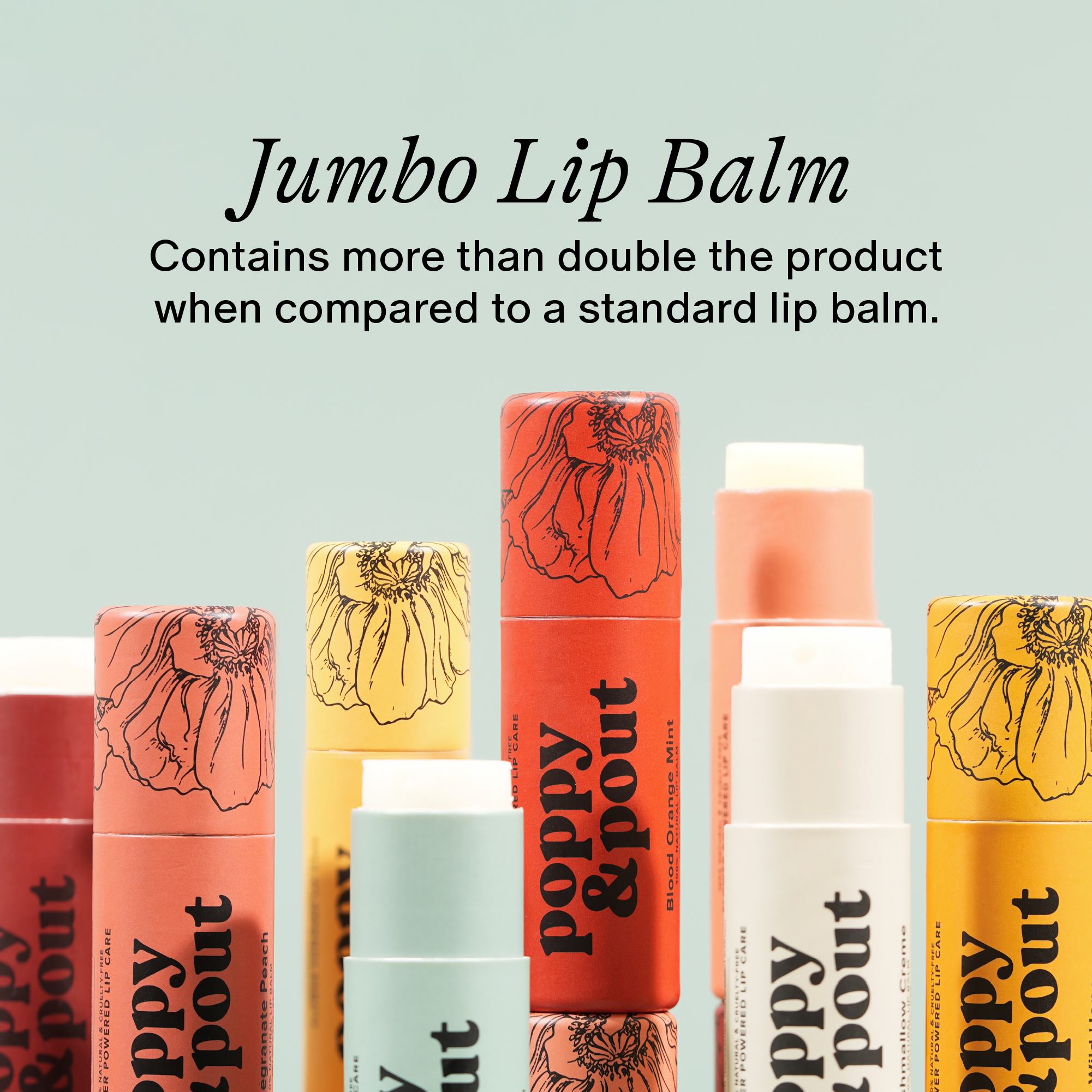 Poppy & Pout - Lip Balm, Pomegranate Peach