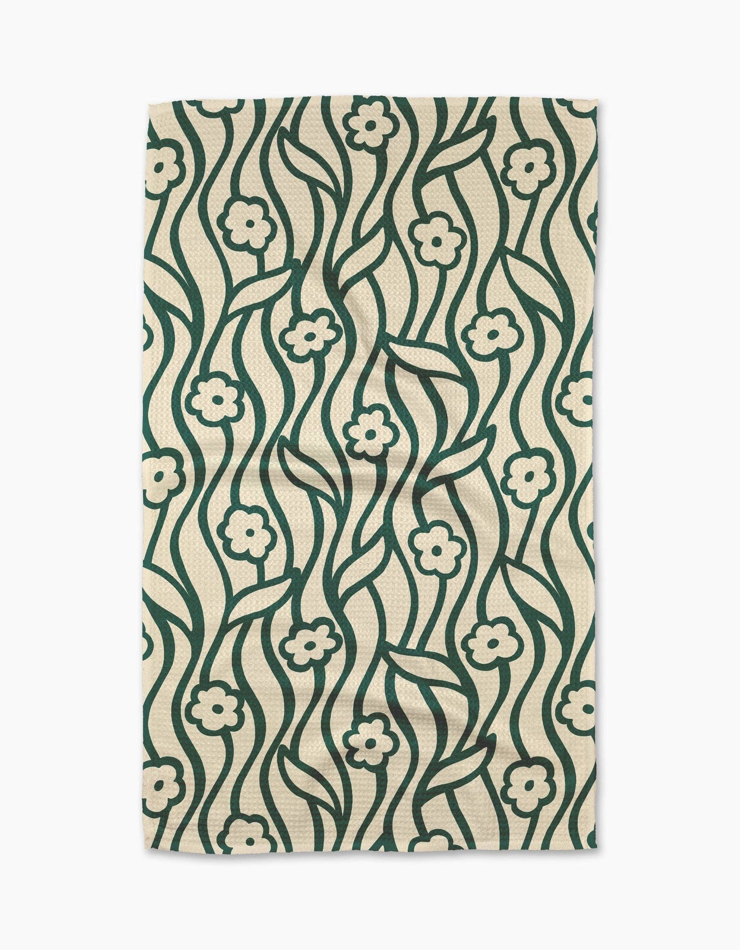 Geometry - Nostalgic Flowers Tea Towel