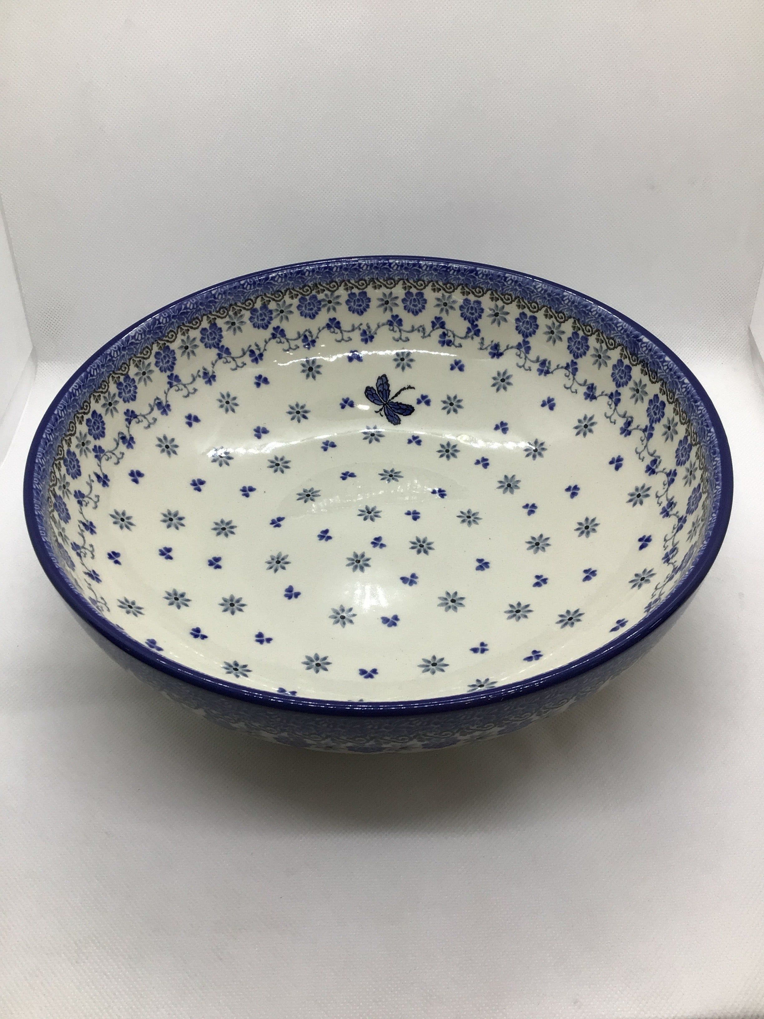 Dragonfly Shallow Serving Bowl 10"
