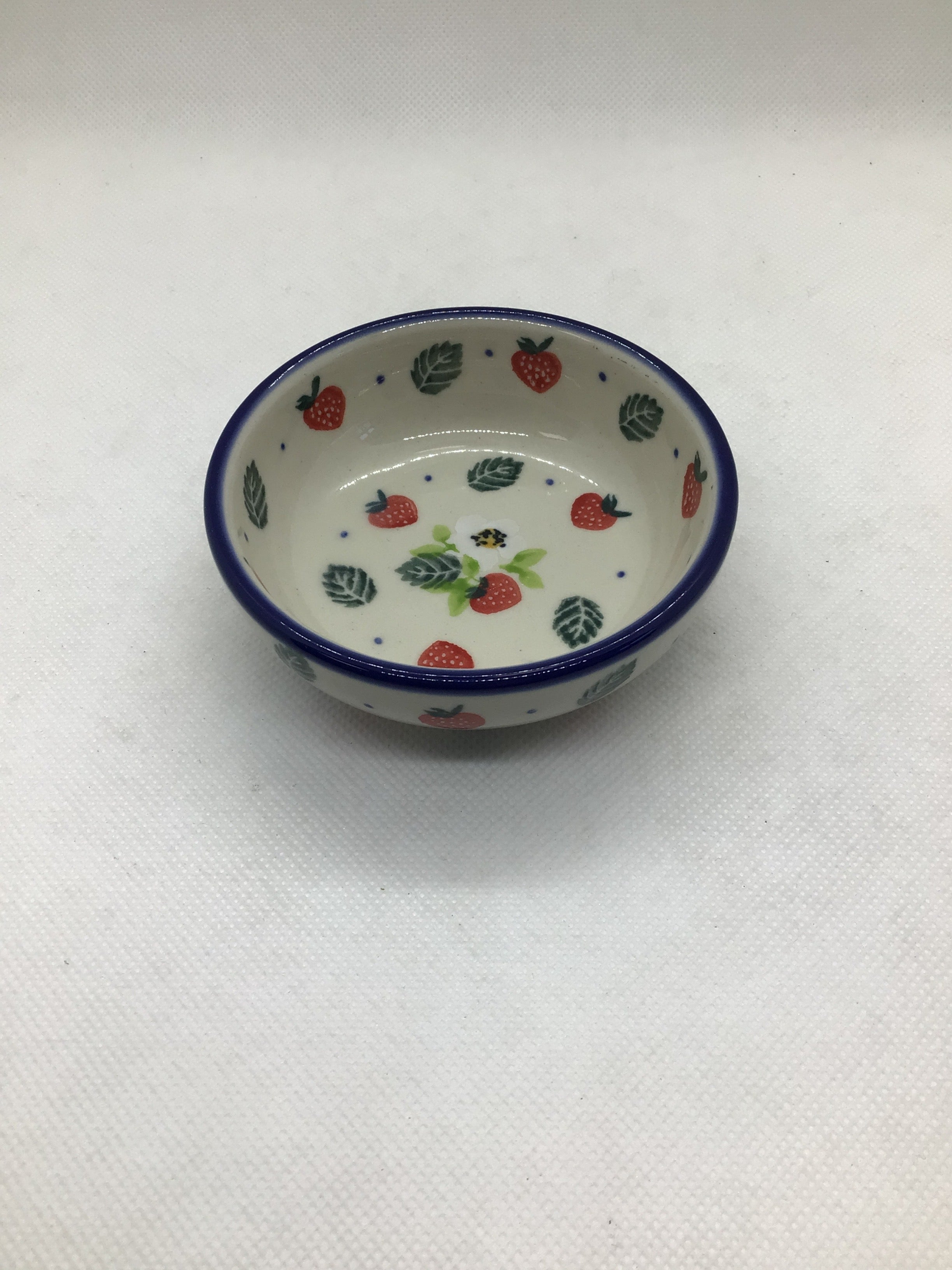 Strawberry Field Tiny Round Bowl 3.5"