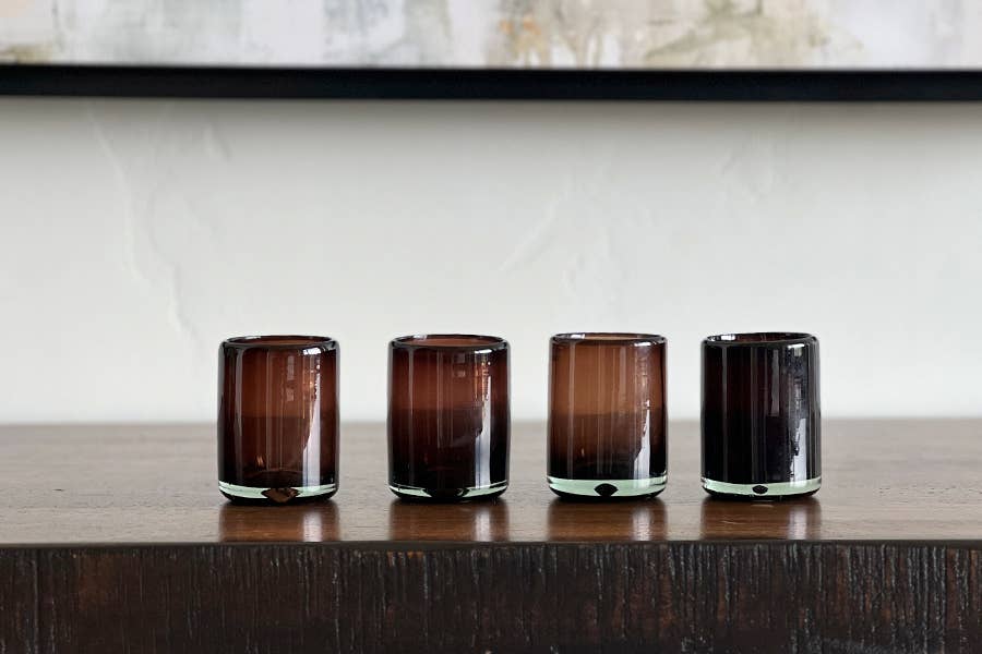 Handblown Shooter Glass - Tamarind