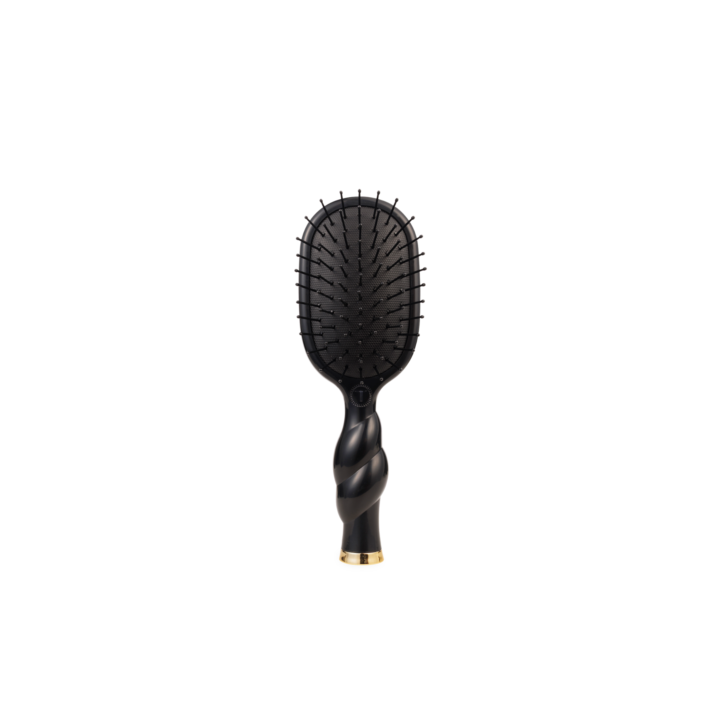 TELETIES - Mini Detangler Brush | Jet Black | Medium