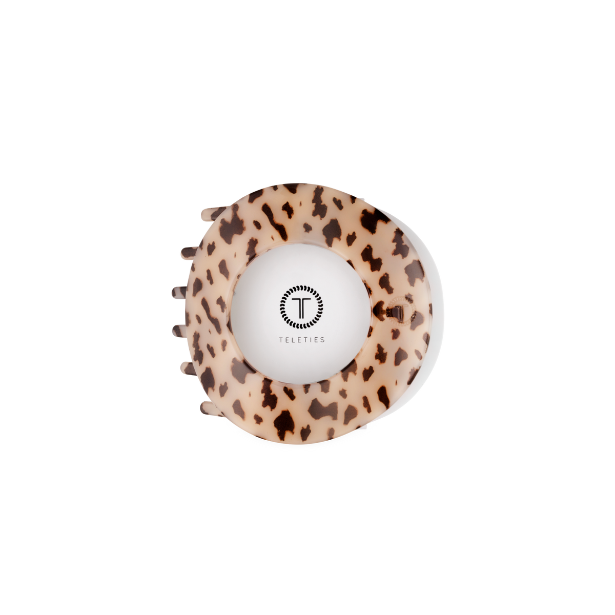 TELETIES - Blonde Tortoise | Medium | Flat Circle Hair Clip