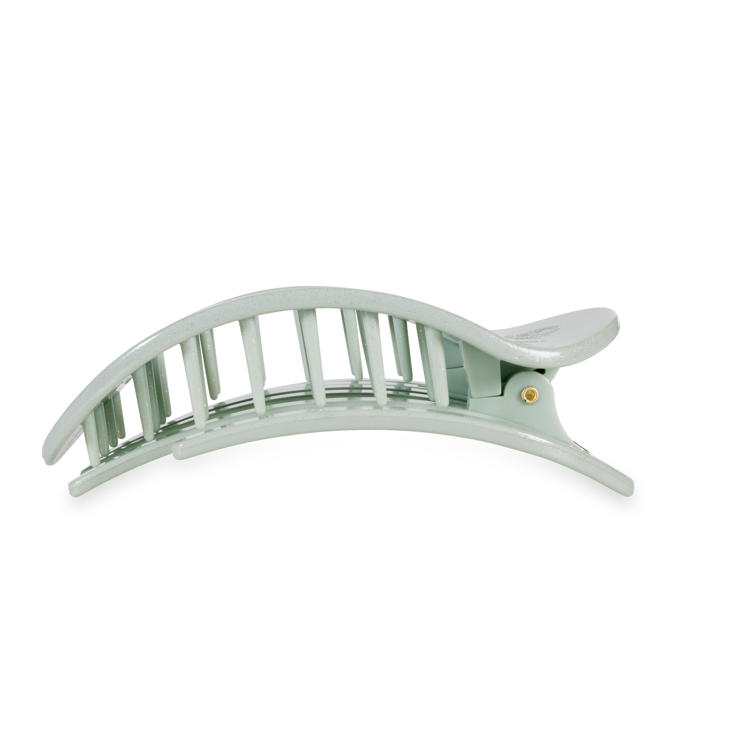TELETIES - Flat Round Hair Clip | Large | Dew Drop