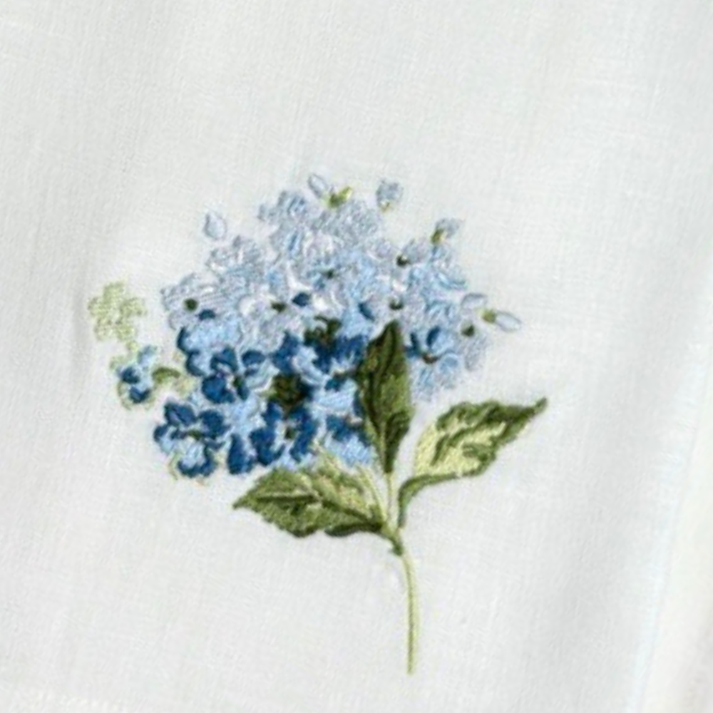 Arte Italica & Crown Linen Designs - Hydrangea Towel