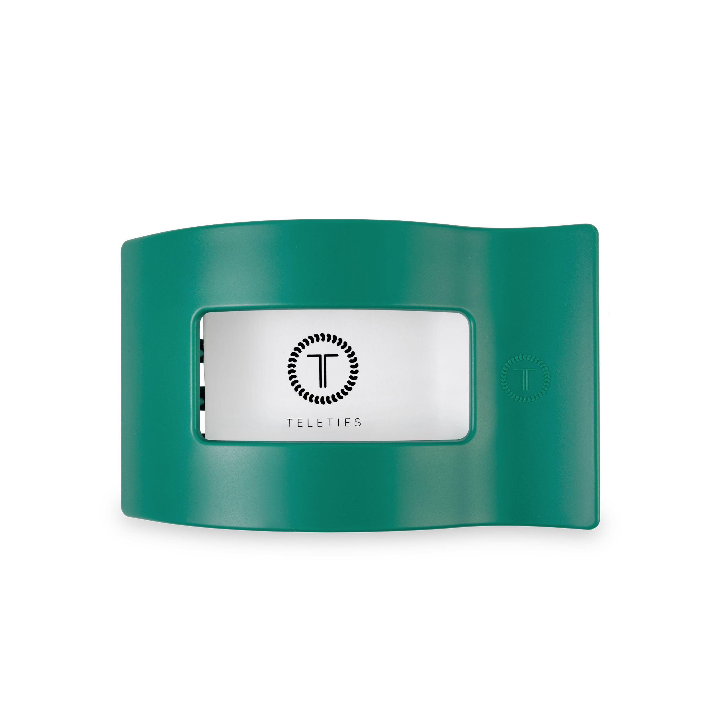TELETIES - Flat Rectangle Hair Clip | Medium | Fir Real