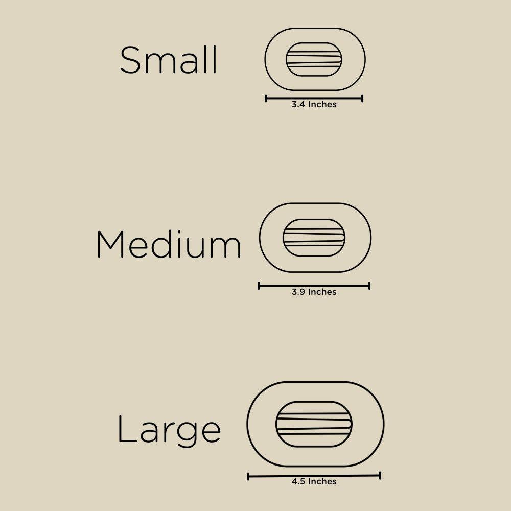 TELETIES - Flat Round Hair Clip | Small | Candy Cane Crush