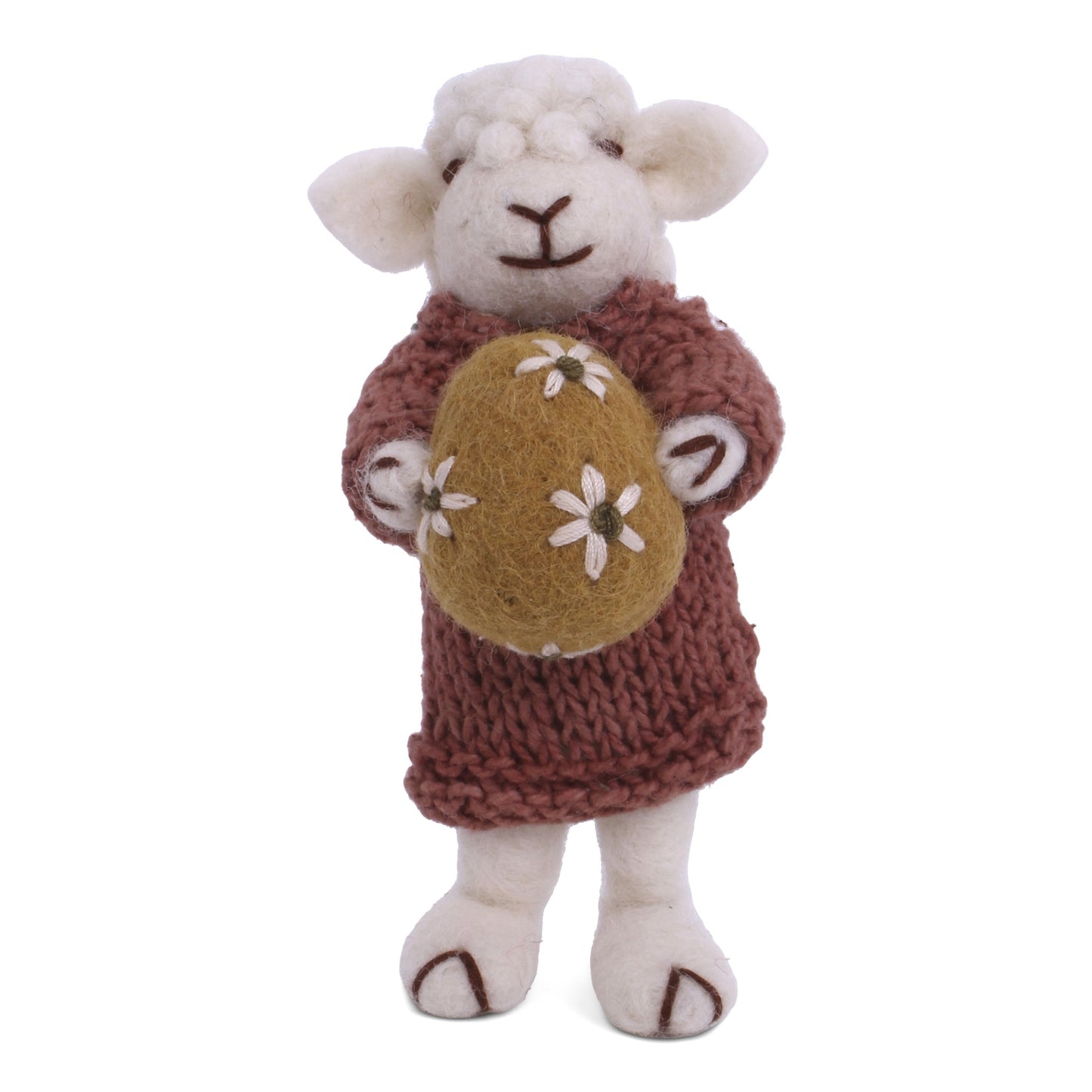 White Sheep with Dress and Egg
