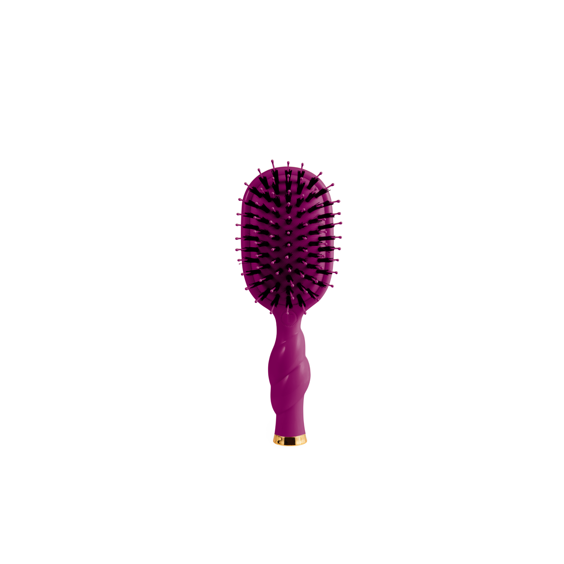 TELETIES - Mini Boar Bristle Hair Brush - Mulberry