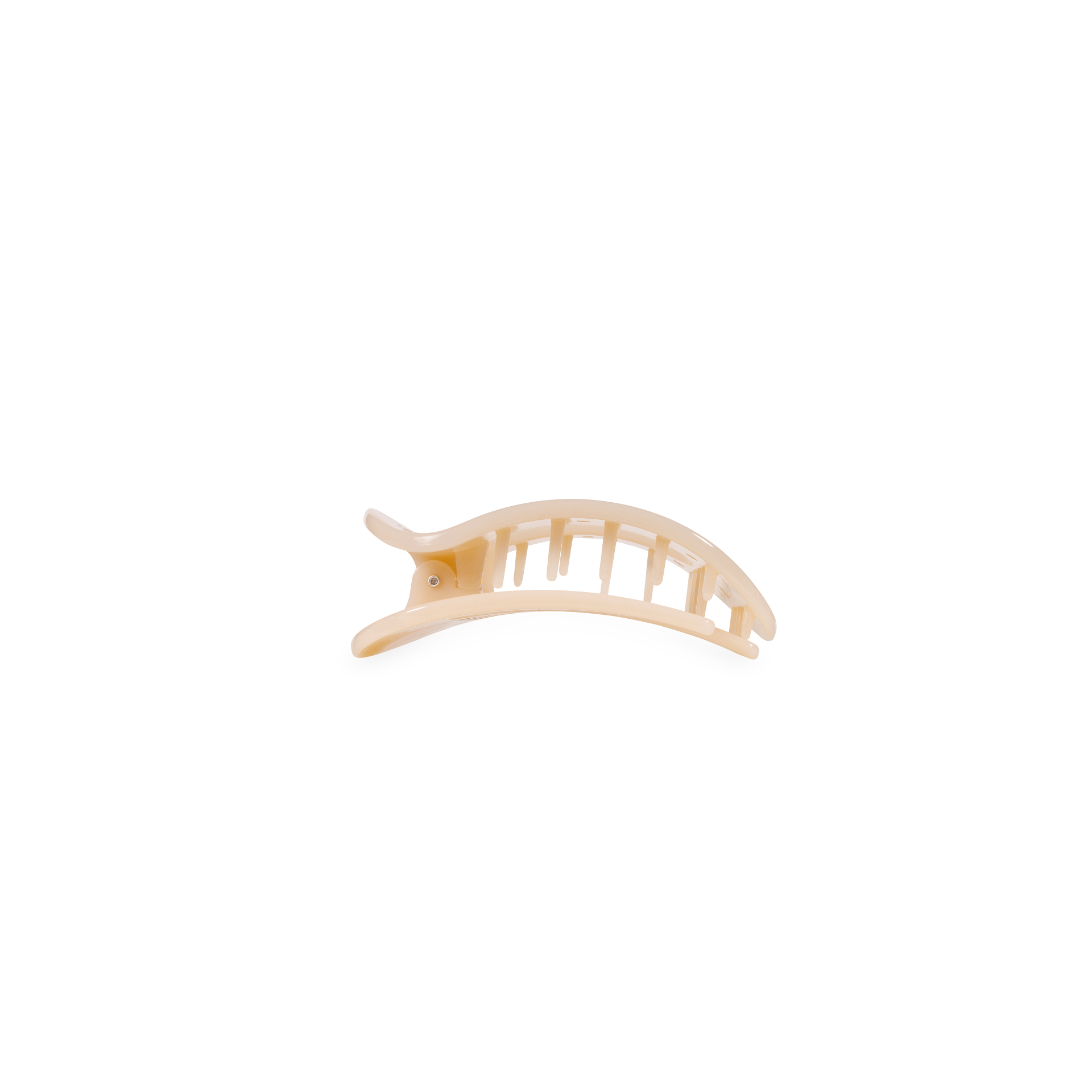 TELETIES - Almond Beige | Tiny | Flat Round Clip