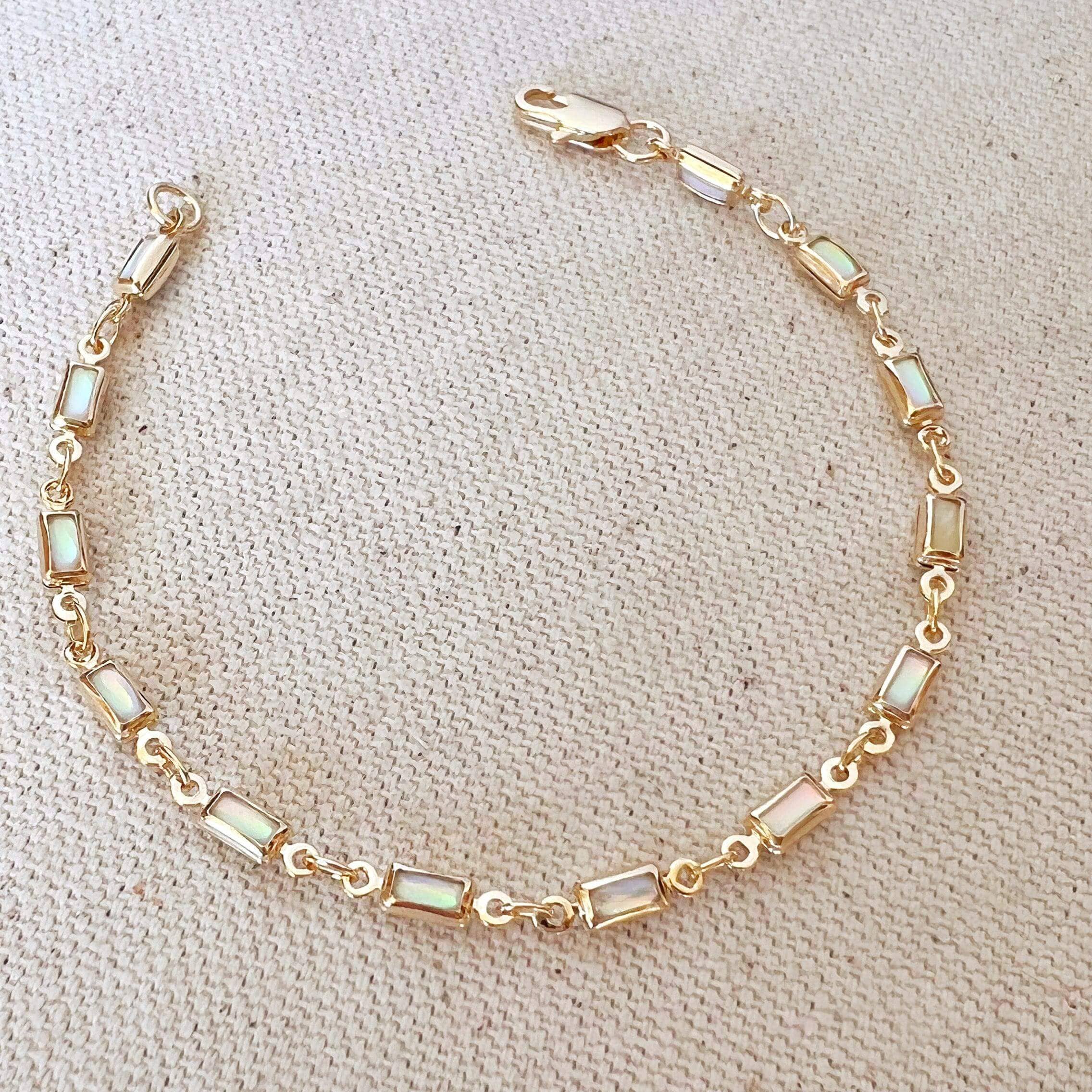 GoldFi - 18k Gold Filled Opal Bracelet