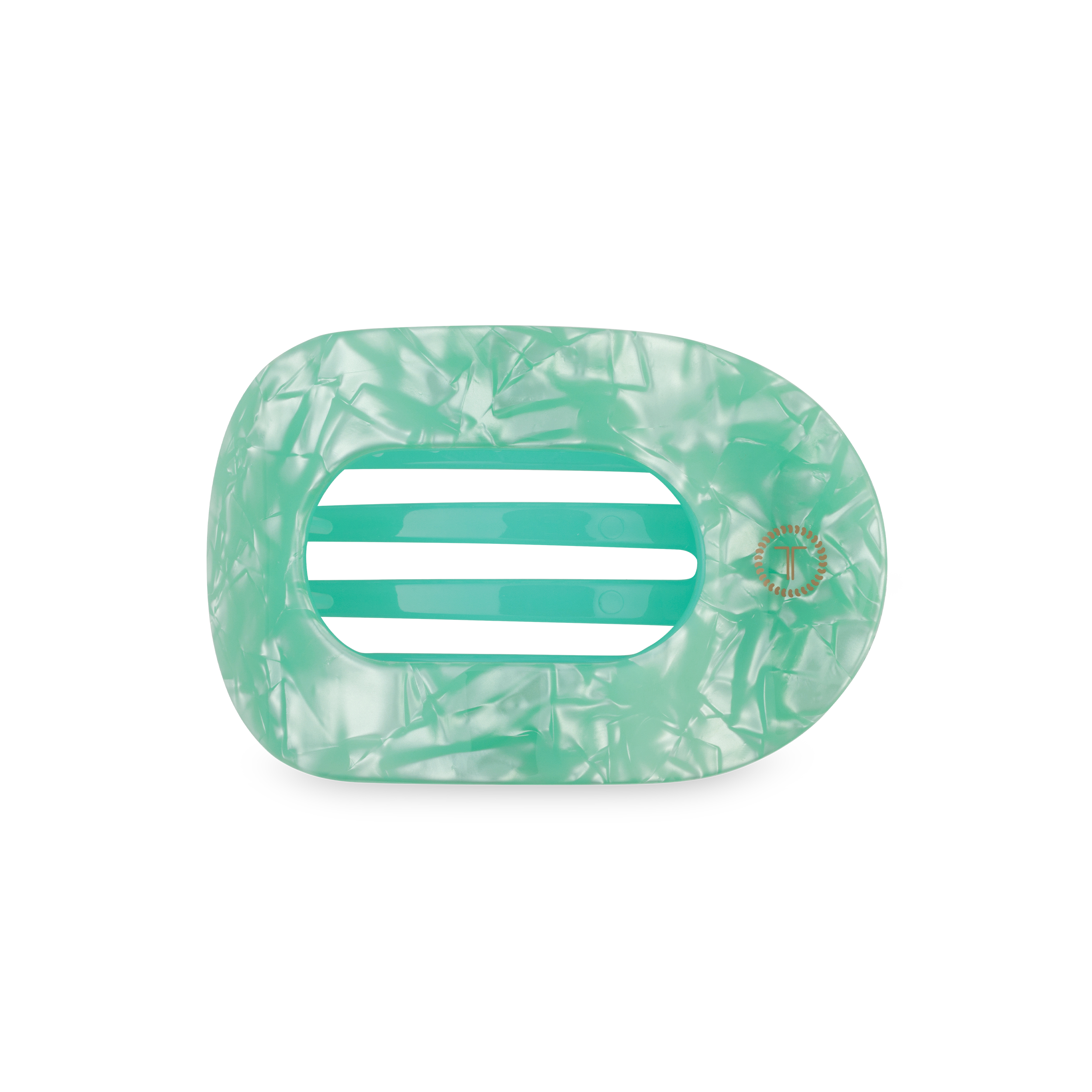 TELETIES - Flat Round Hair Clip | Medium | Spring Splash