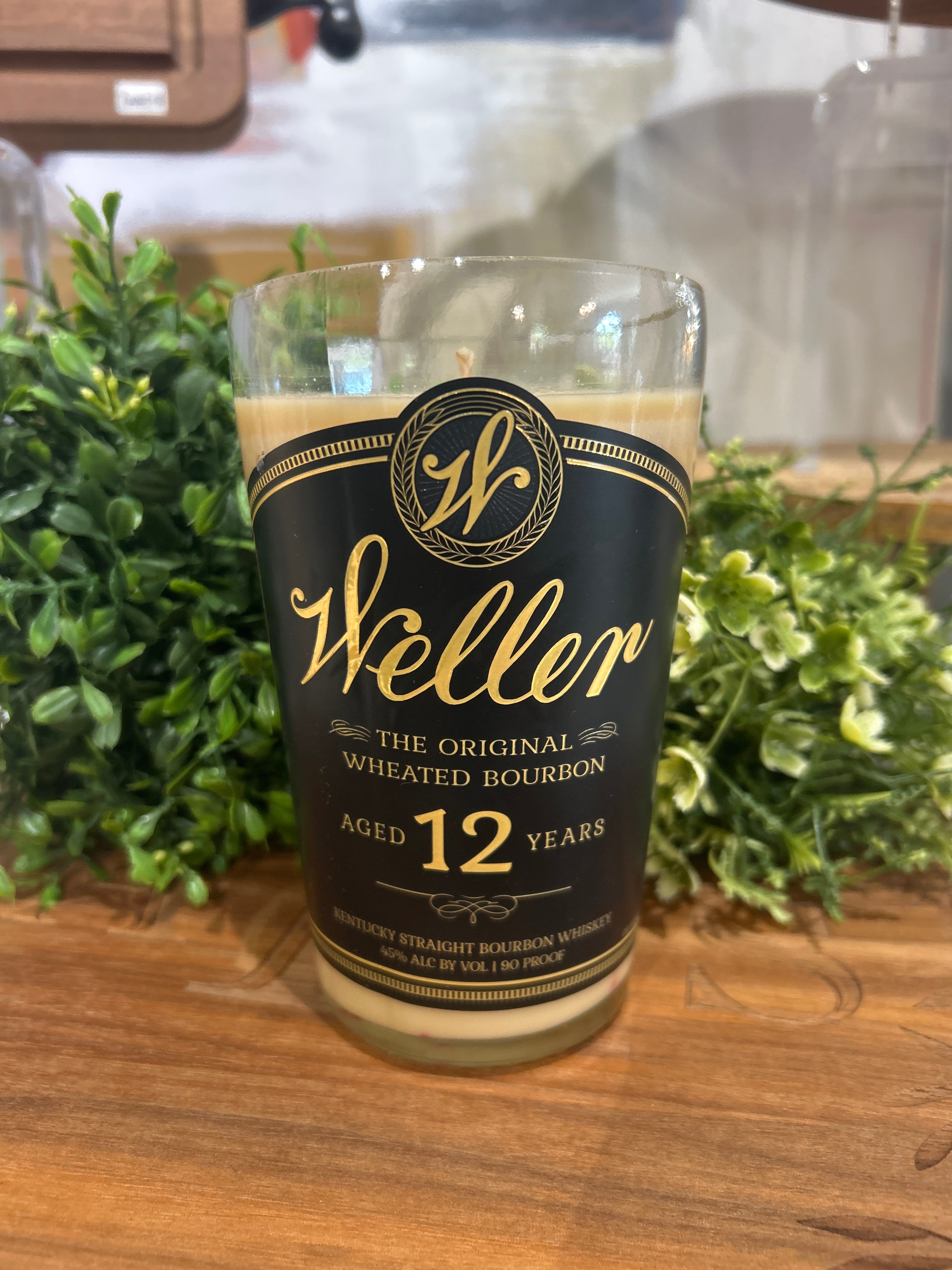 Bourbon Bottle Candle