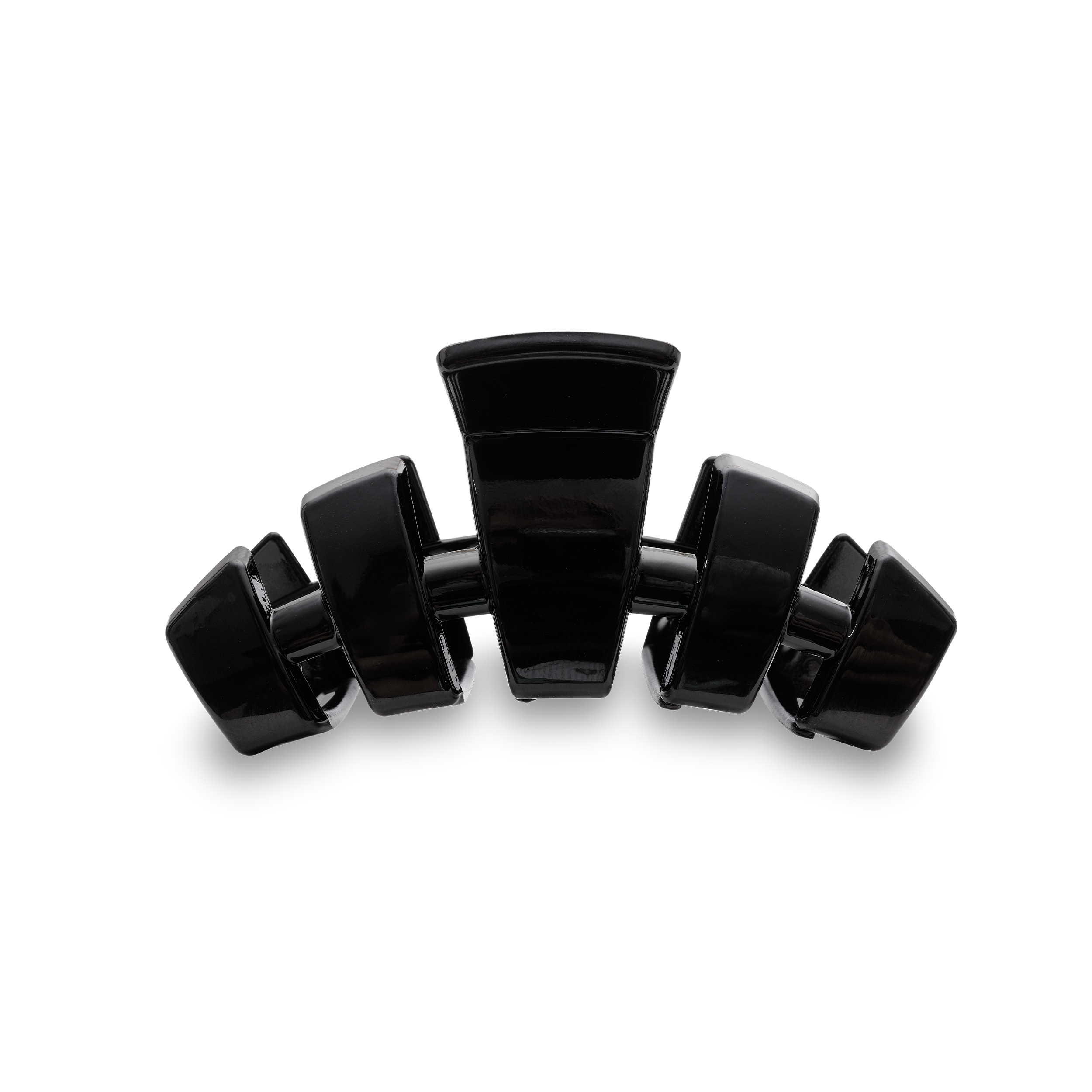 TELETIES - Classic Hair Clip | Med. | Jet Black