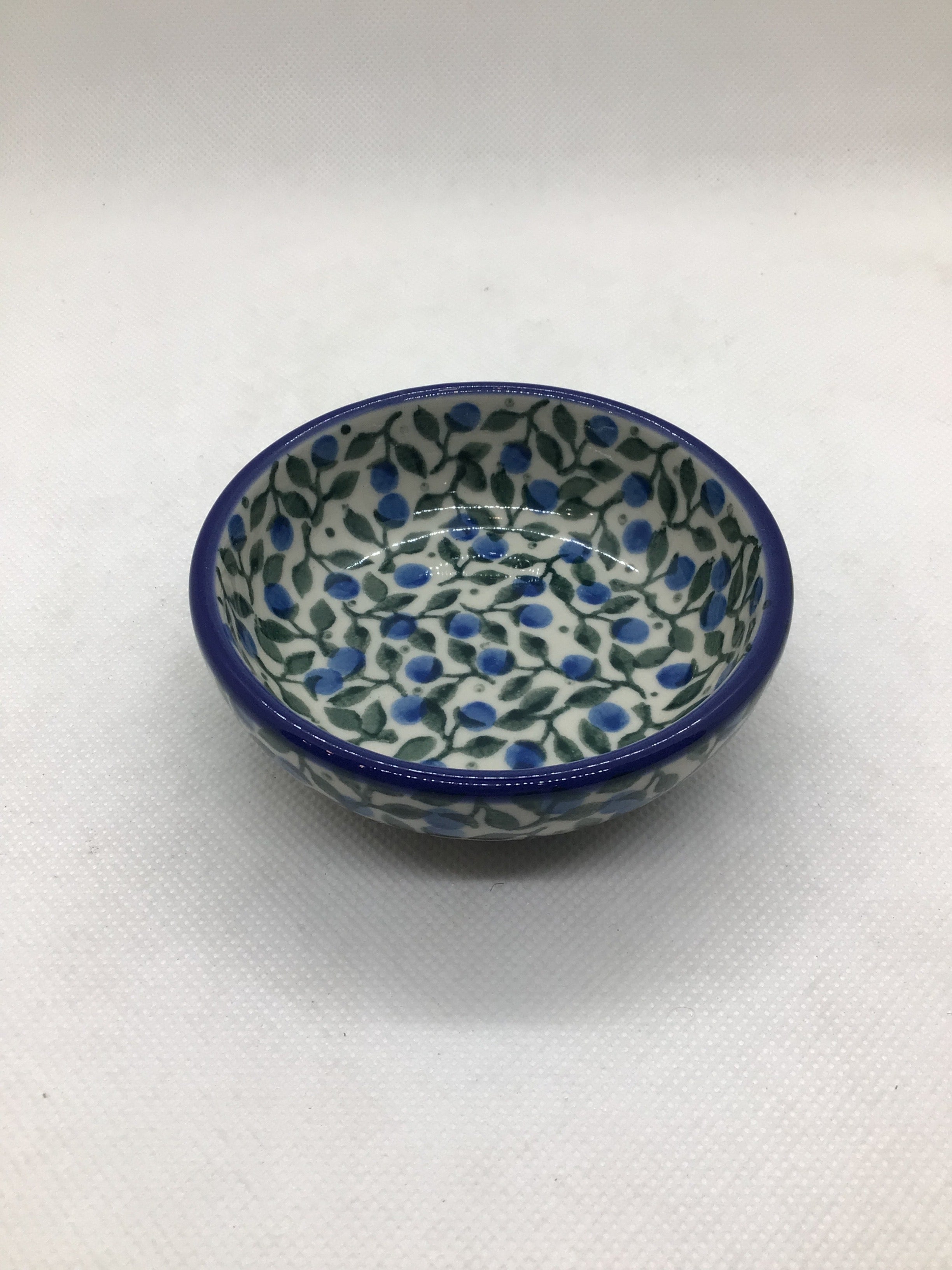 Blueberry Blossom Tiny Round Bowl 3.5"
