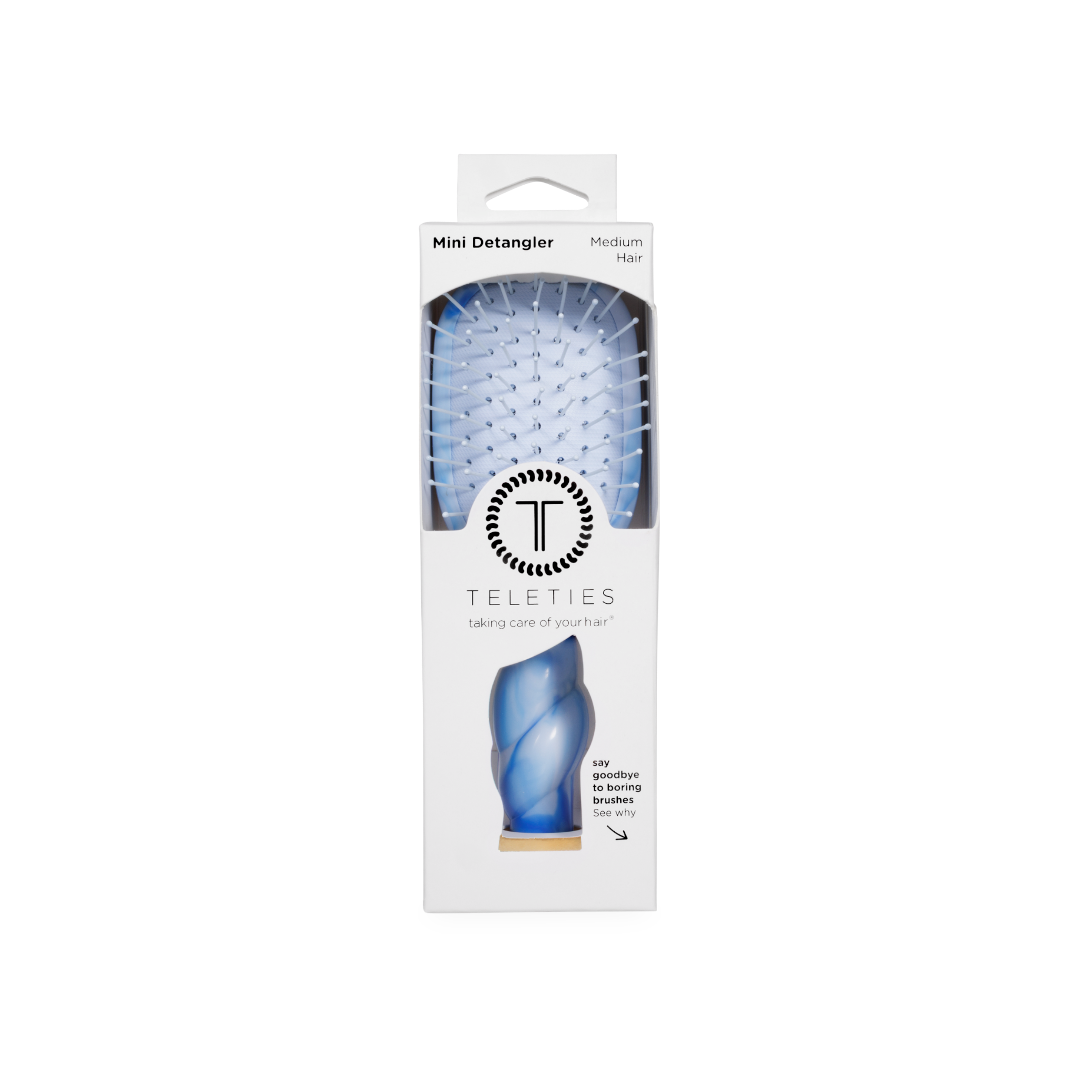 TELETIES - Mini Detangler Brush | Medium | Tide & True