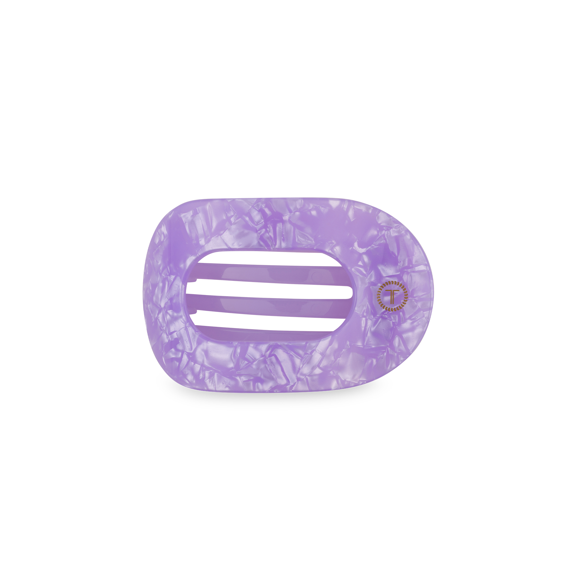 TELETIES - Flat Round Hair Clip | Small | Lavender Mist