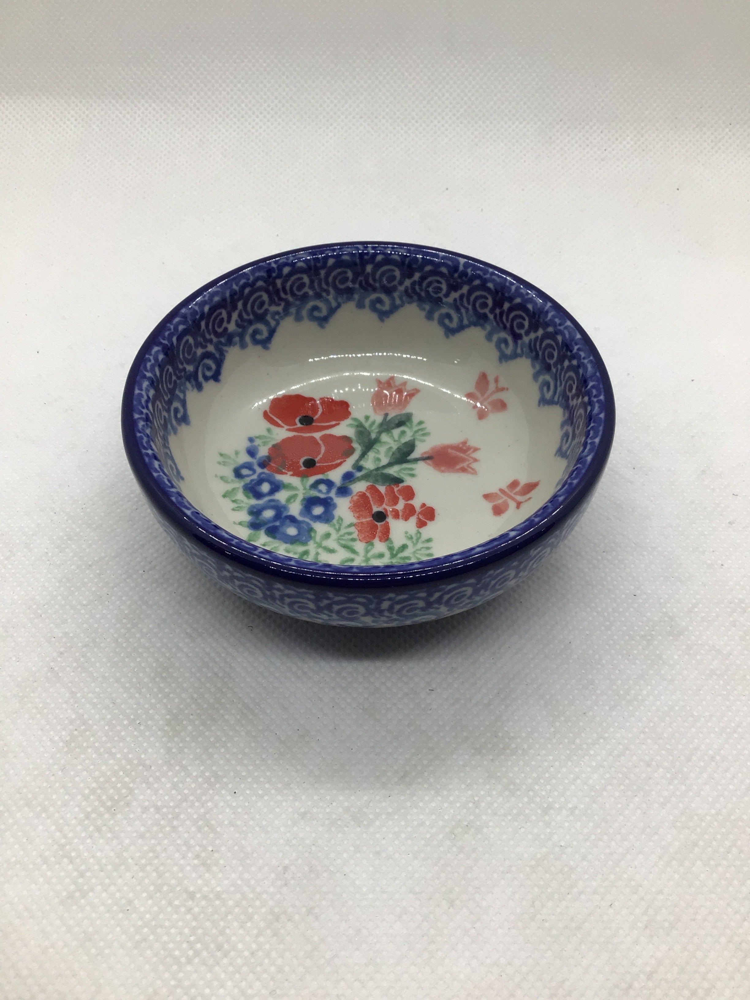 Whimsical Garden Tiny Round Bowl 3.5"