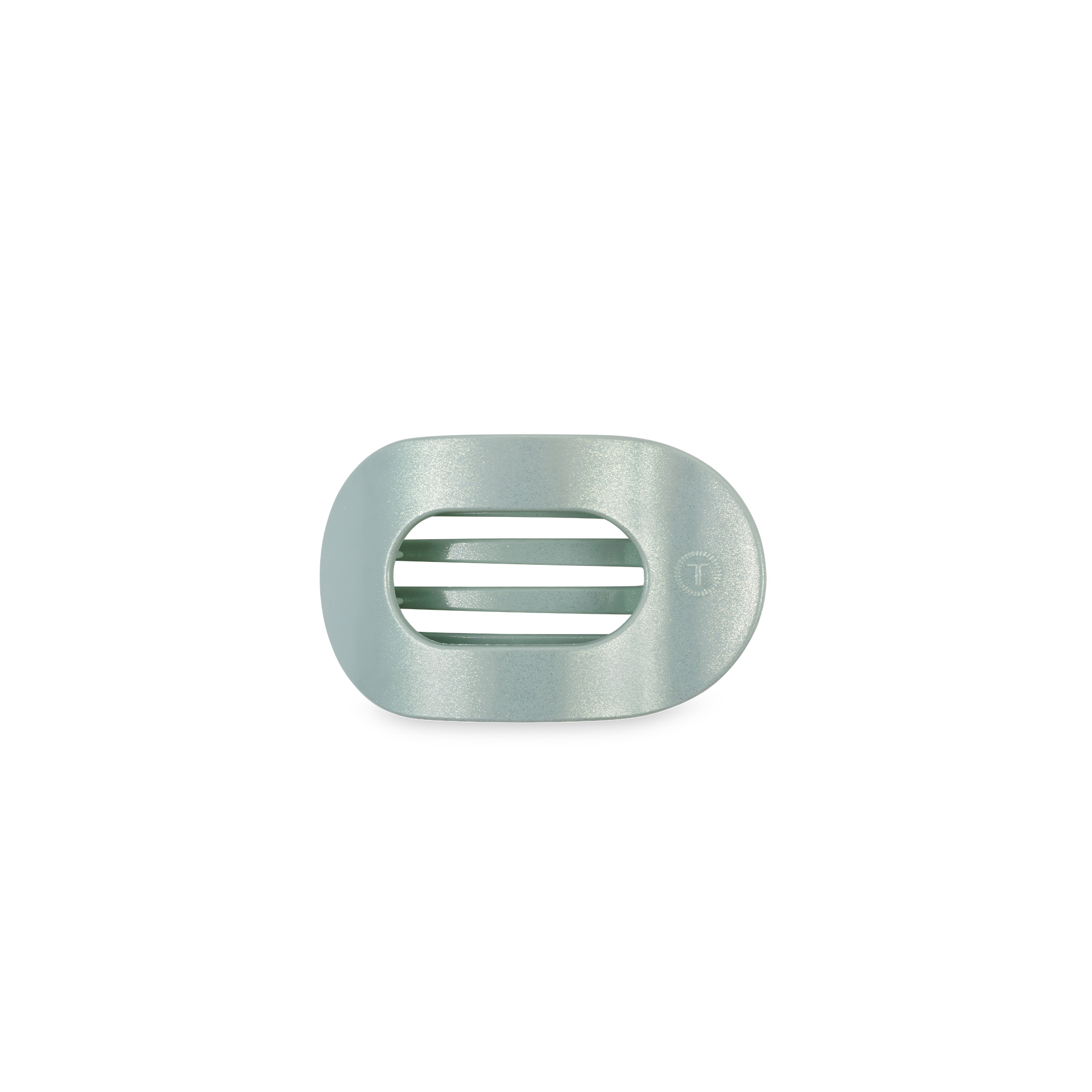 TELETIES - Flat Round Hair Clip | Tiny | Dew Drop