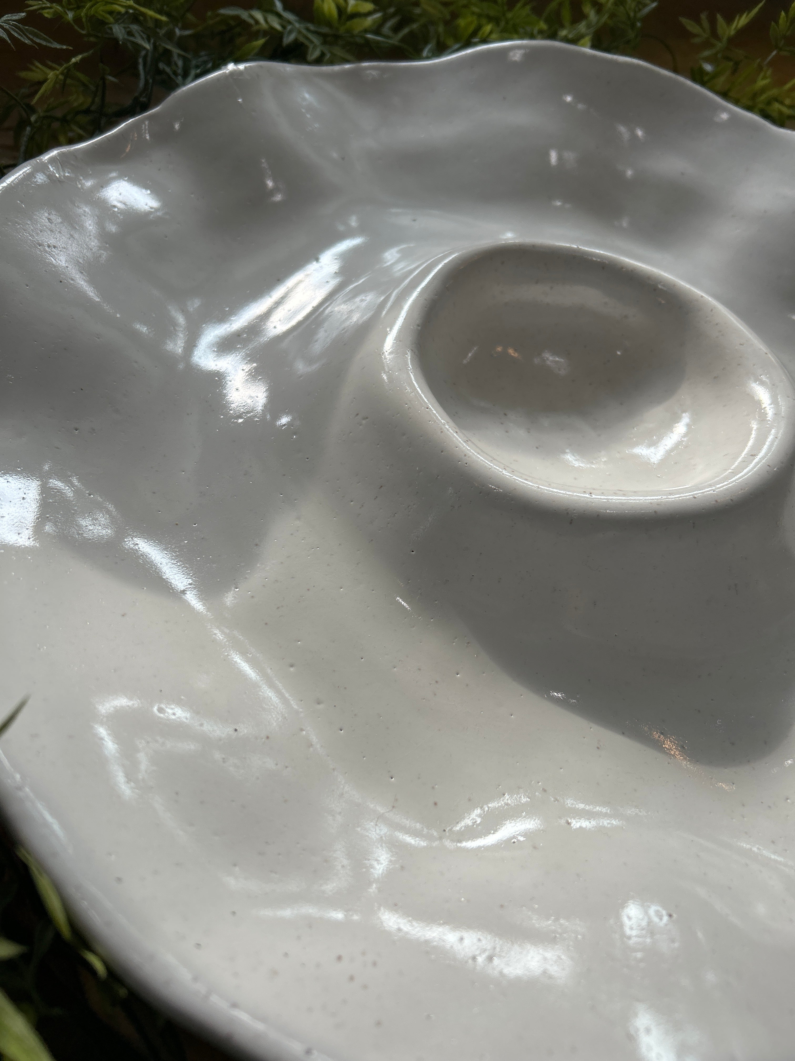 Crudites Server-Eyelet White