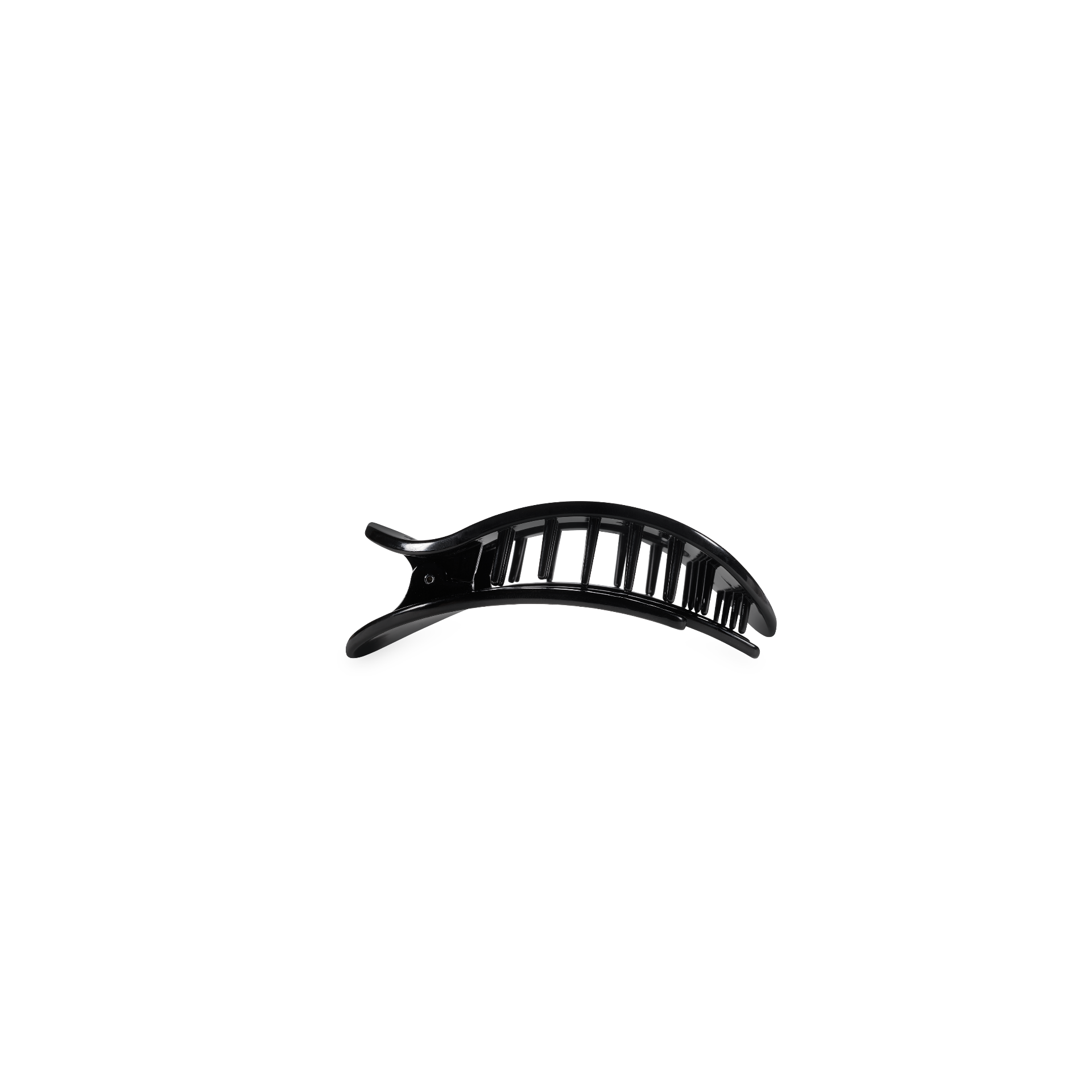 TELETIES - Jet Black | Tiny | Flat Round Clip