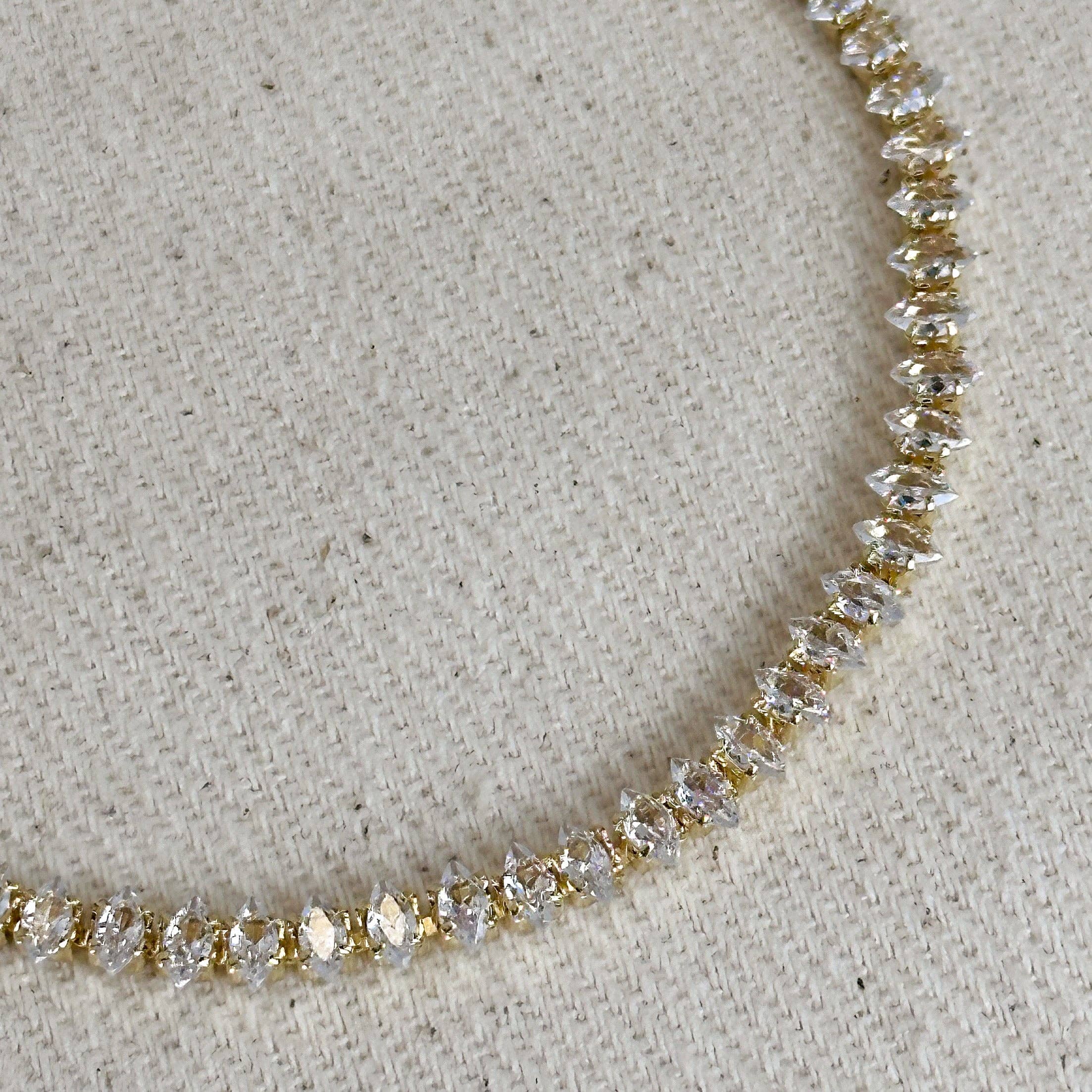 GoldFi - 18k Gold Filled 4mm Marquise Tennis Bracelet