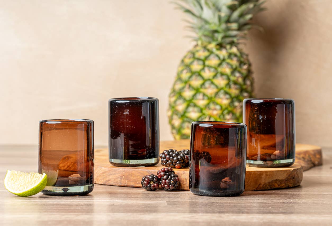 Handblown Shooter Glass - Tamarind