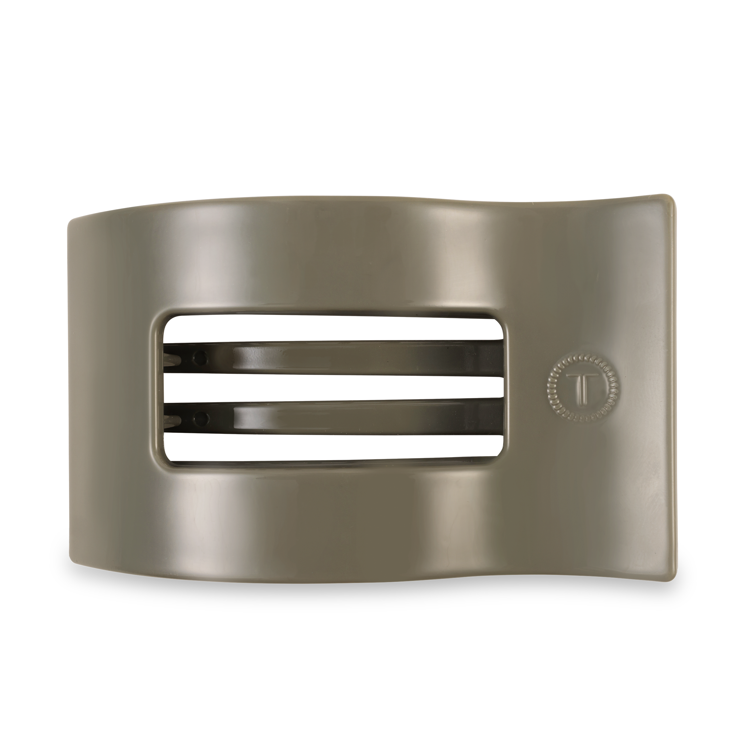 TELETIES - Flat Rectangle Hair Clip | Large | Sage It Ain&