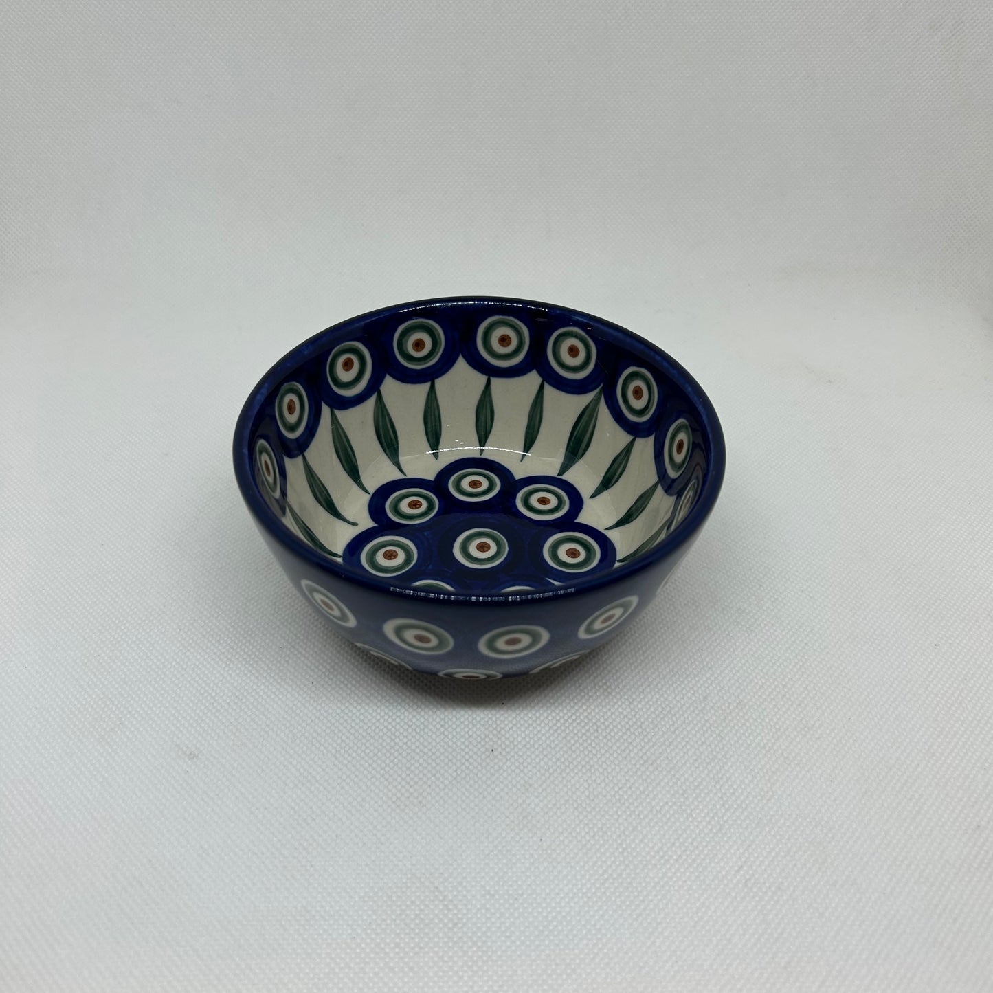 Traditional Peacock Ice Cream Bowl 4.5'