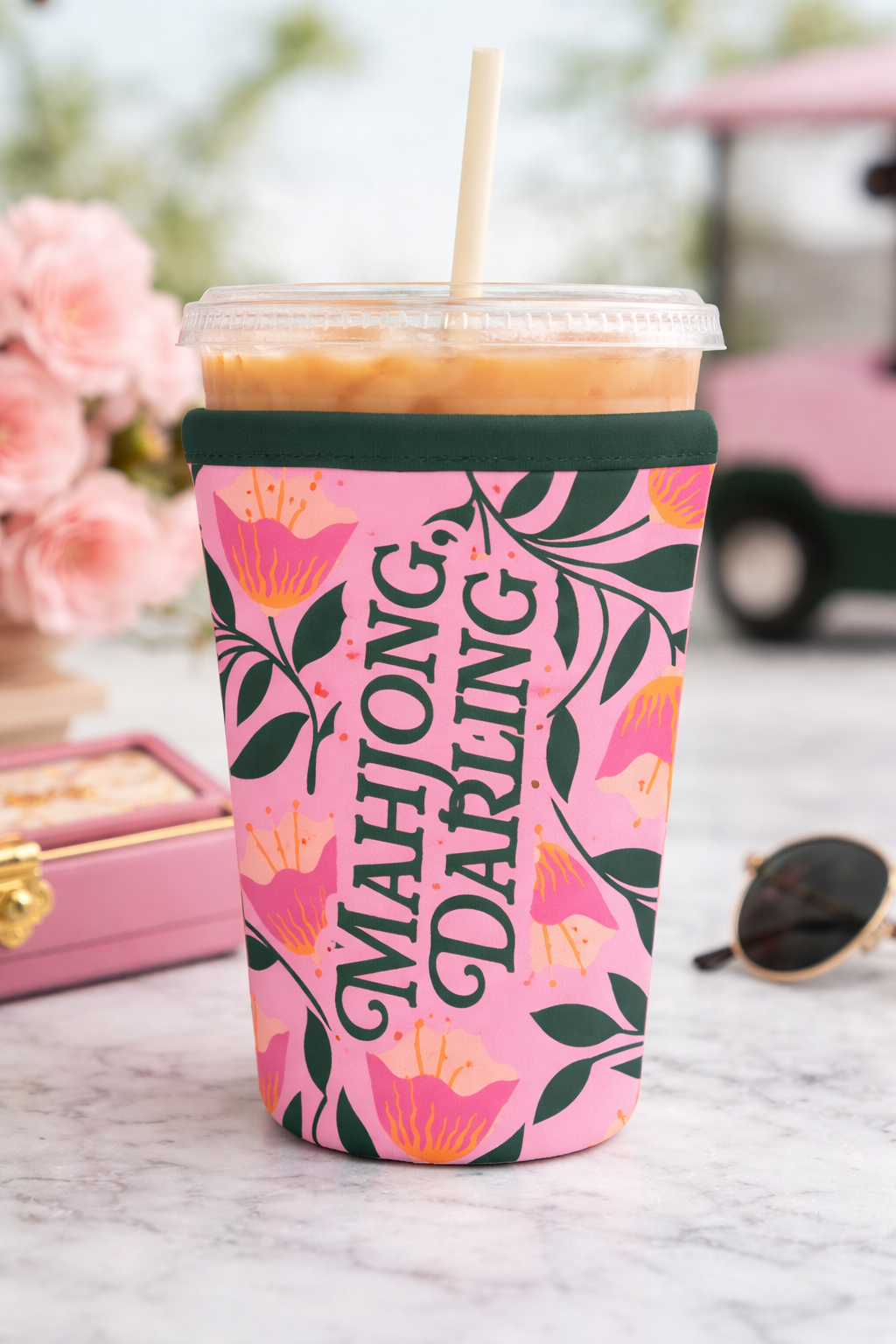 Girl Tribe Co - Iced Coffee Sleeve - Mahjong, Darling