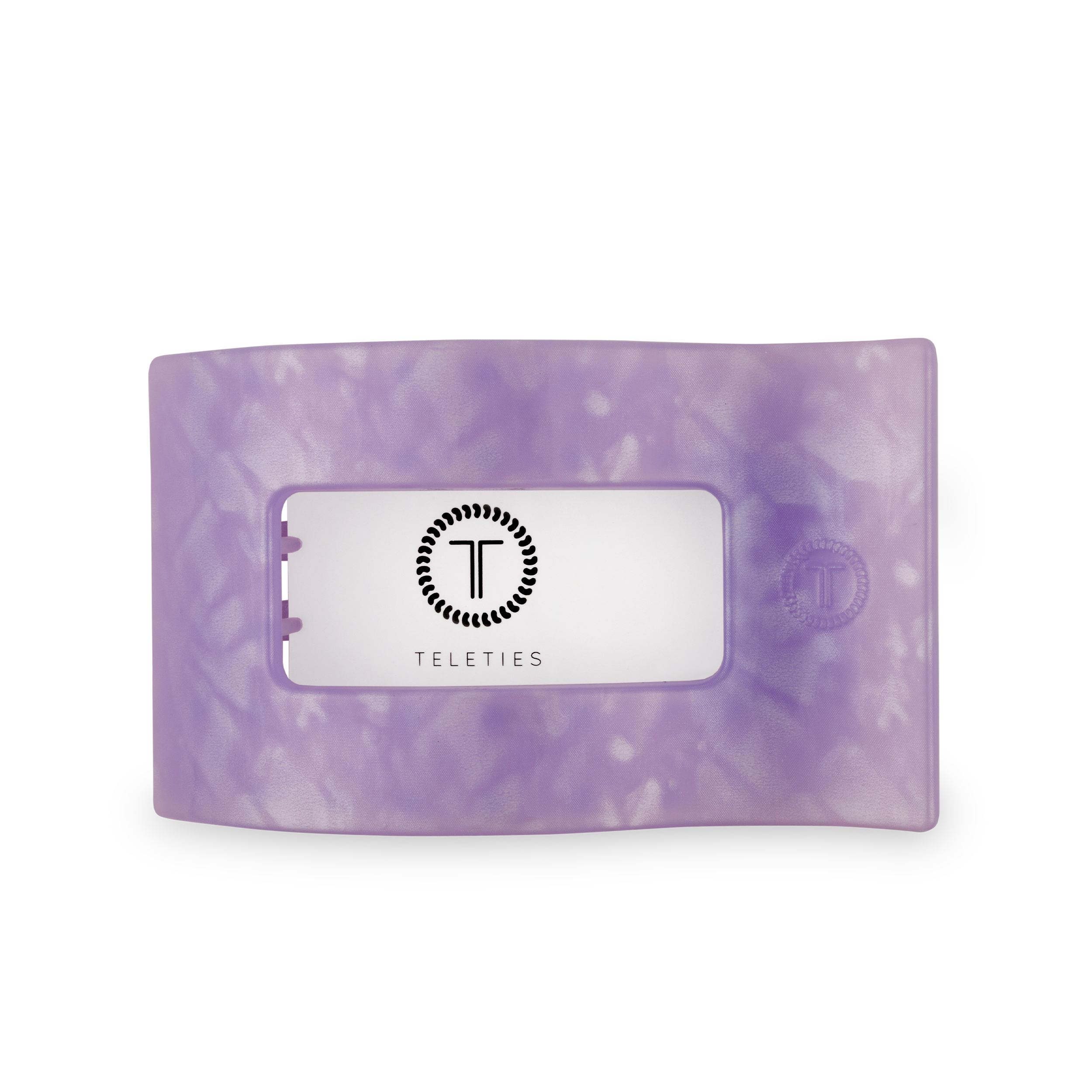 TELETIES - Flat Rectangle Hair Clip | Large | Lavender Mist
