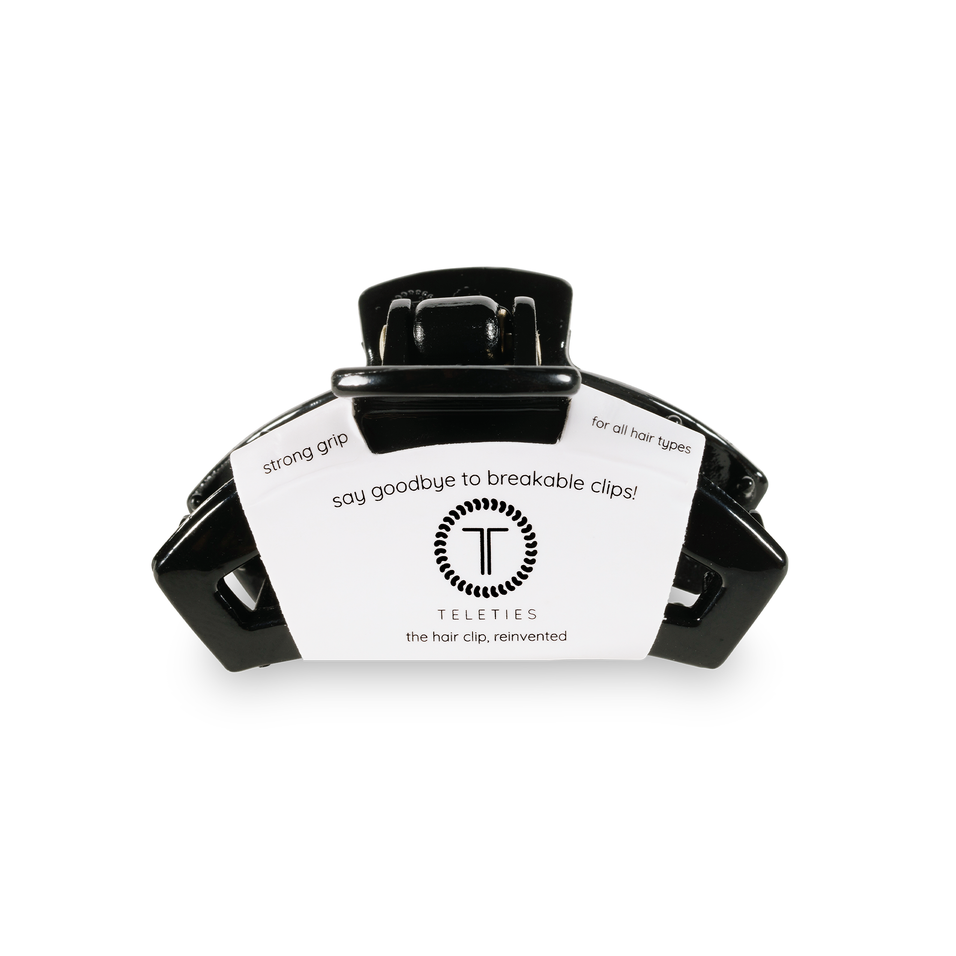 TELETIES - Open Hair Clip | Tiny | Jet Black
