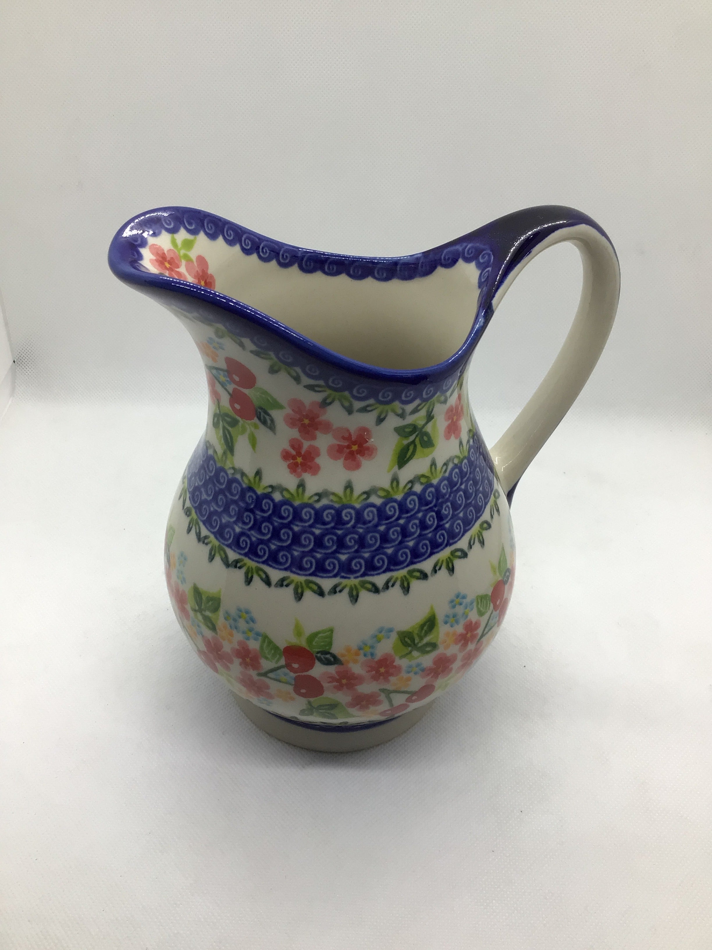 KALICH Cherry Berry Pitcher 7.5"