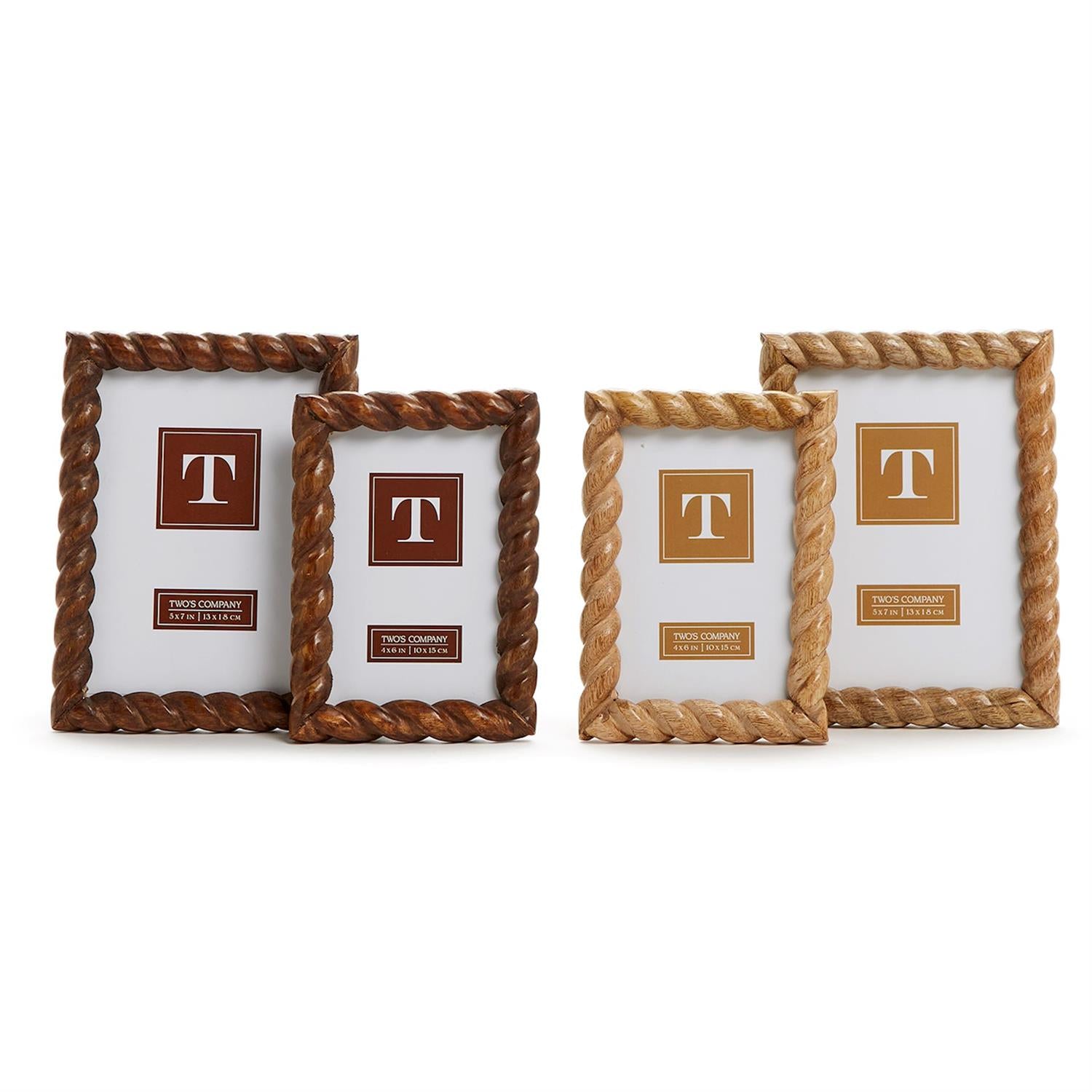 Twisted Wood Photo Frame