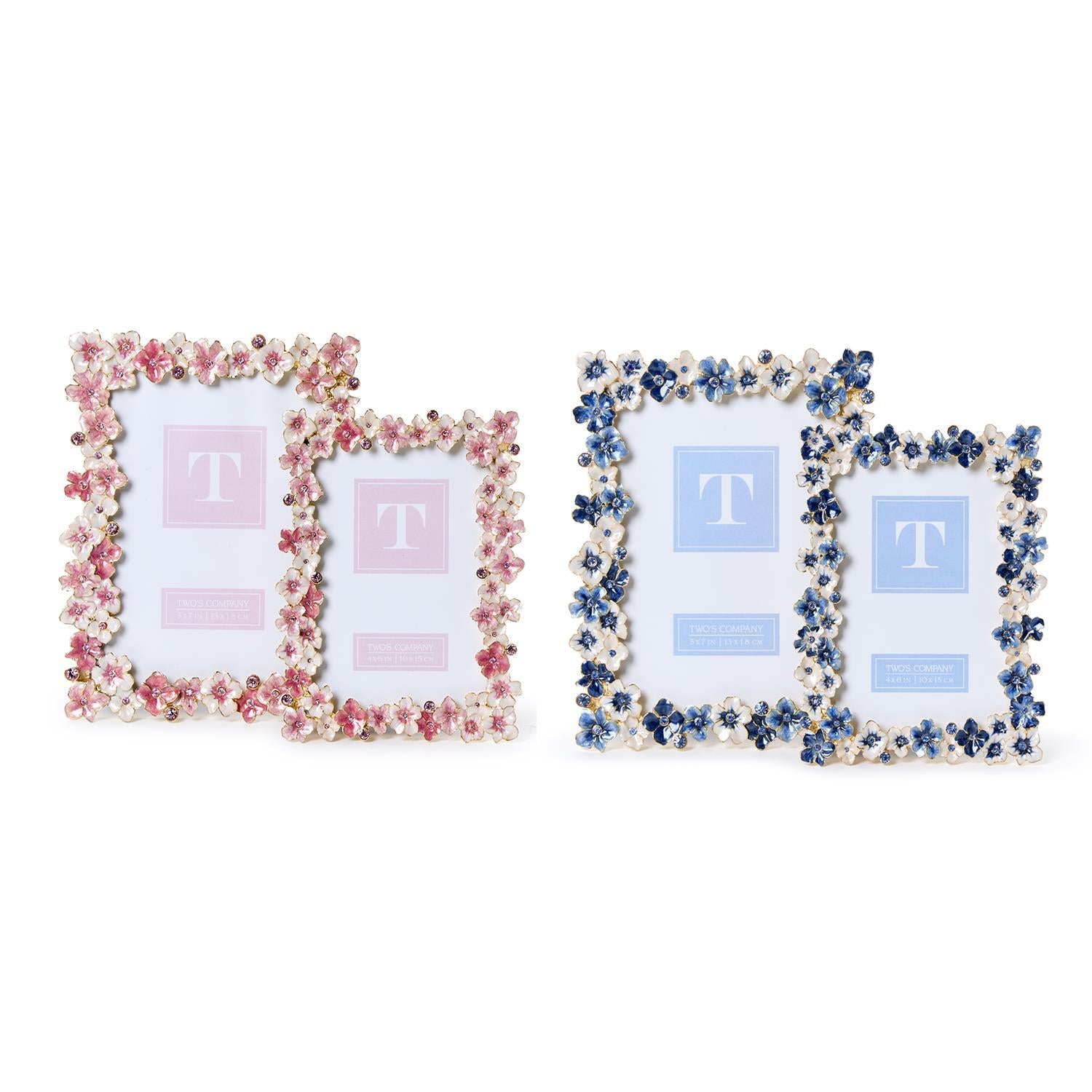 Enamel Hydrangea Frame