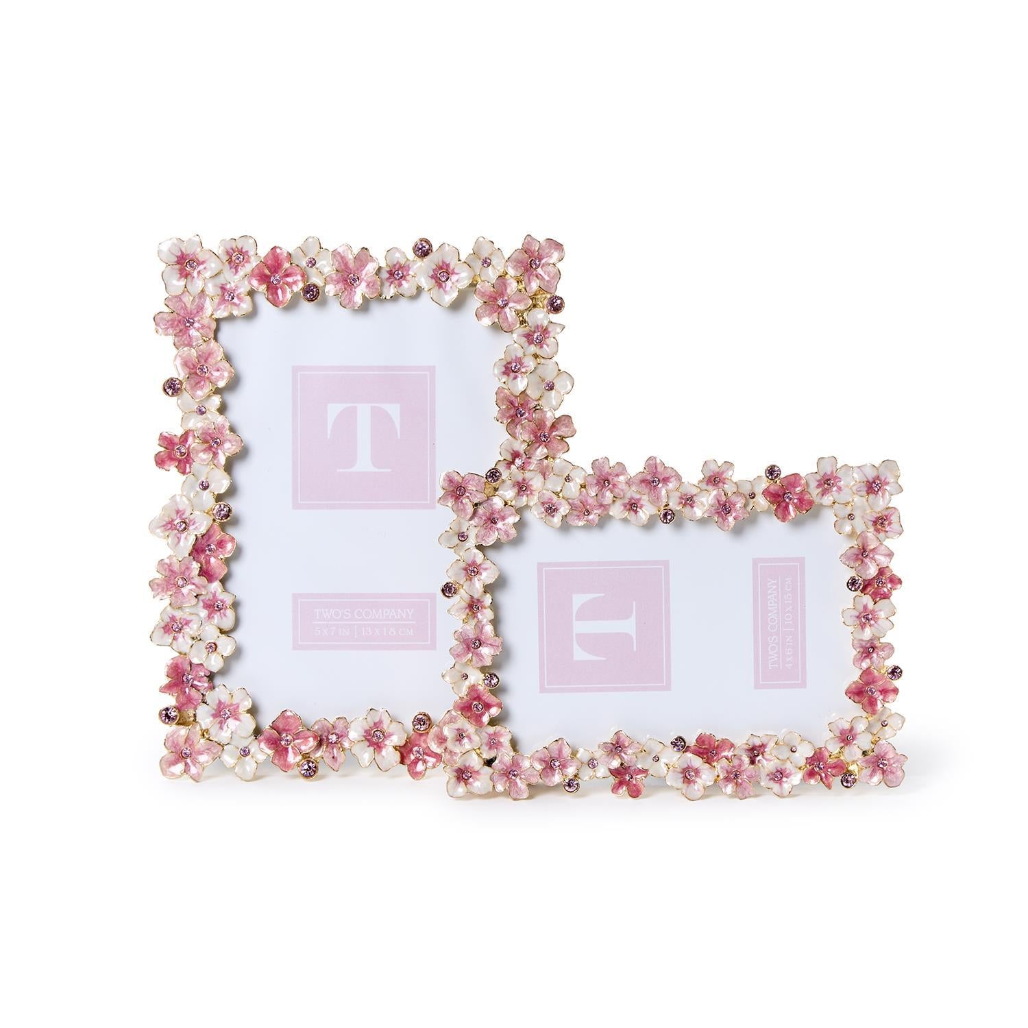 Enamel Hydrangea Frame