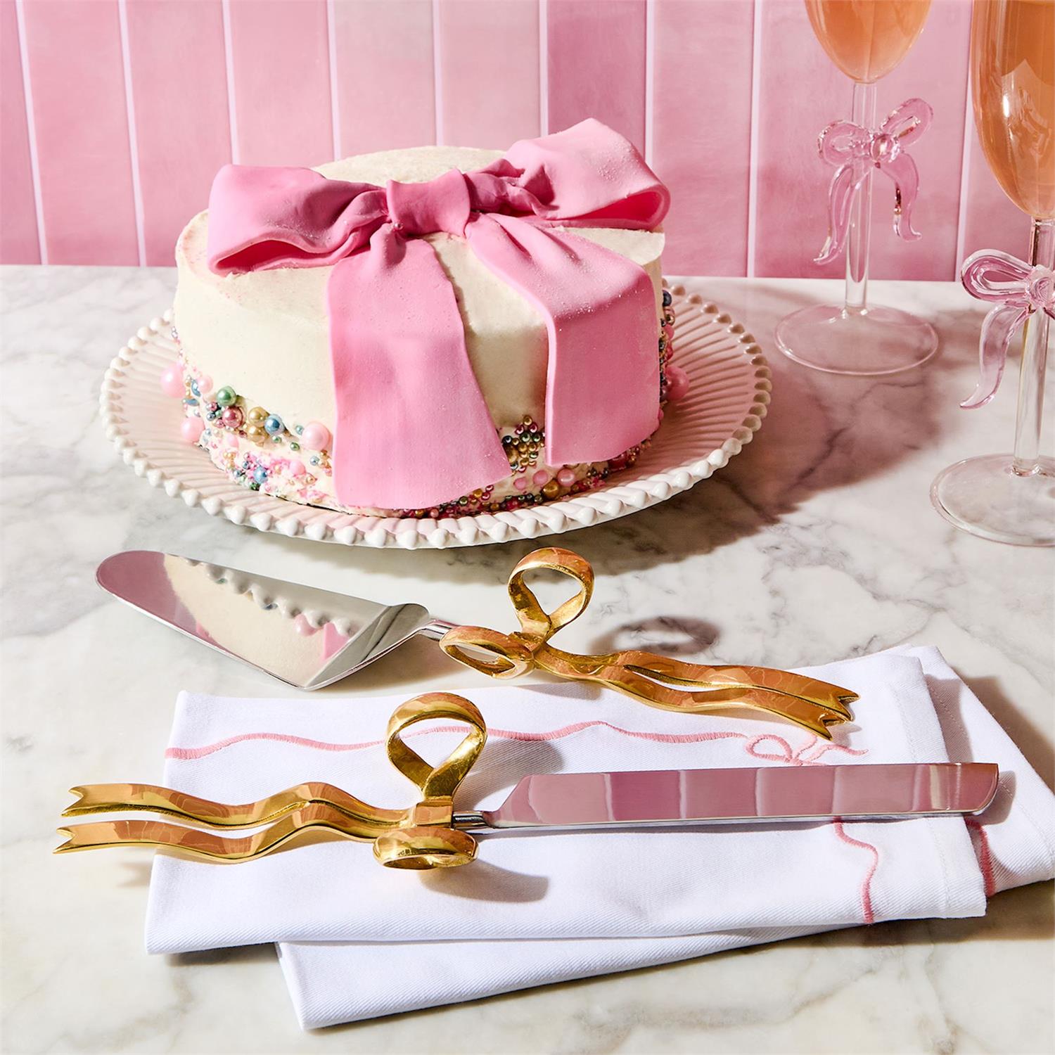 Bow Appetit Cake Serving Set