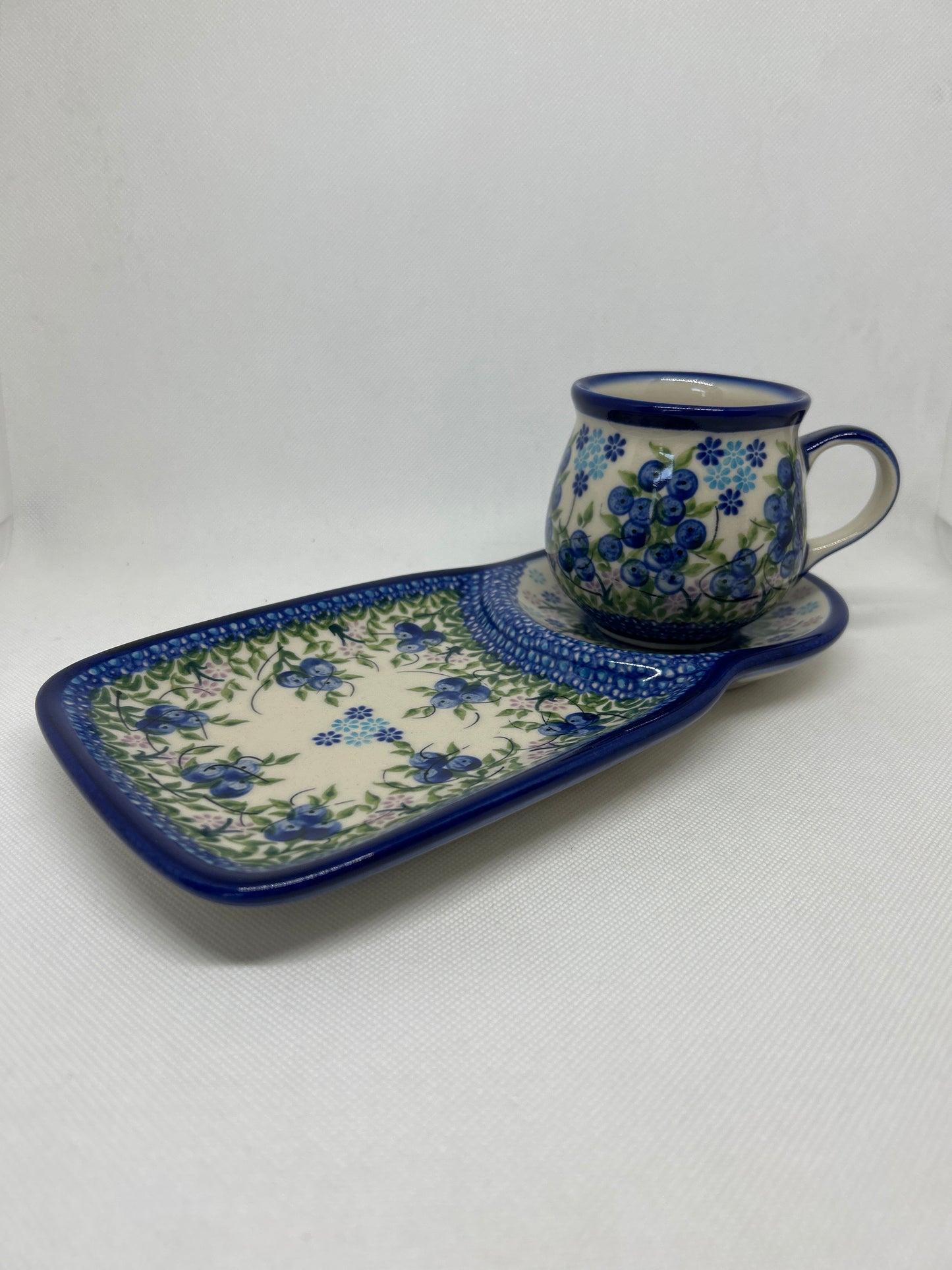 KALICH Blueberry Coffee & Cake Set