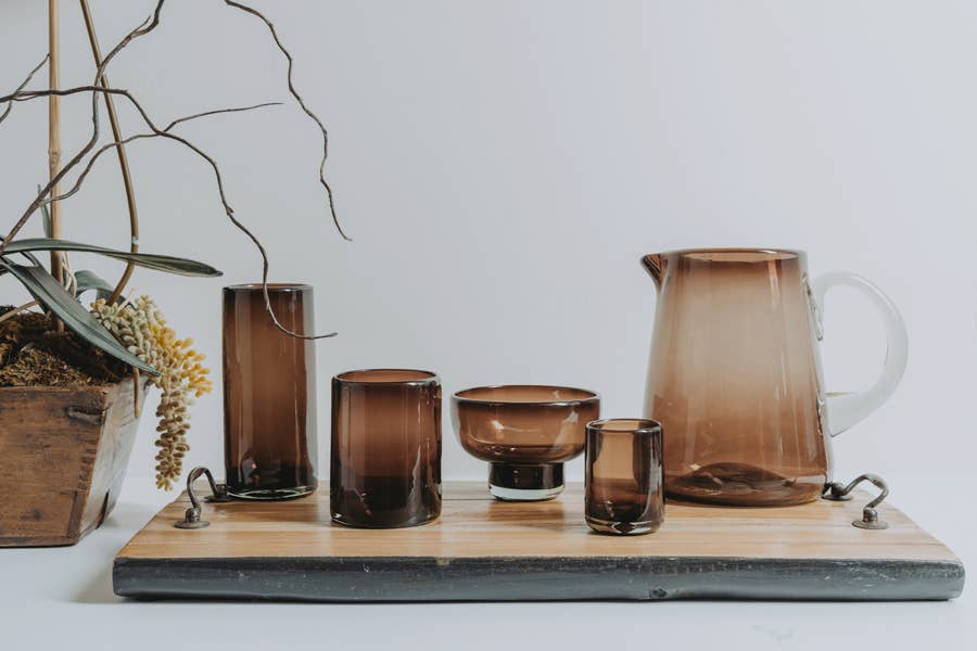 Handblown Mexican Highball Glass - Tamarind