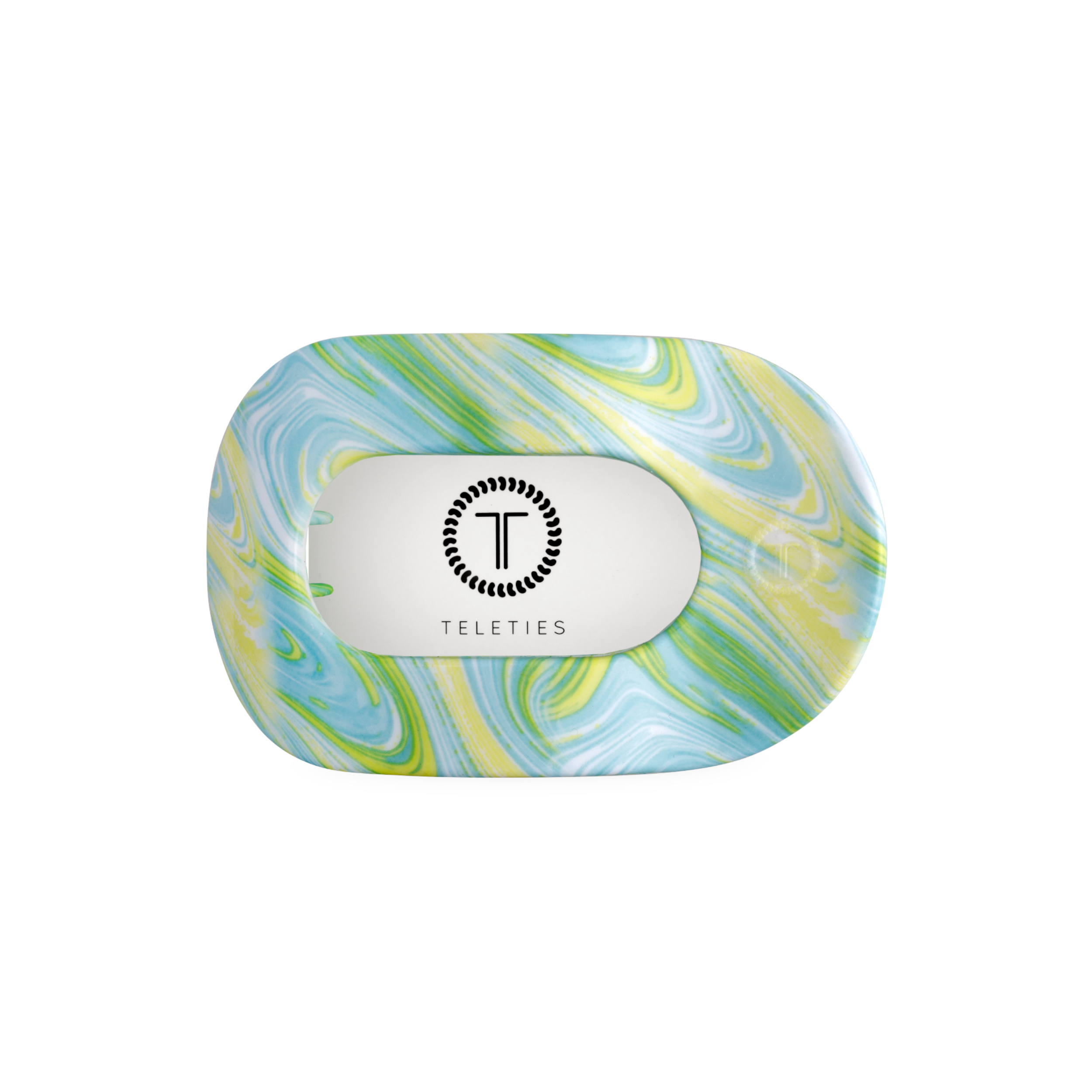 TELETIES - By the Sea Shore | Medium | Flat Round Hair Clip