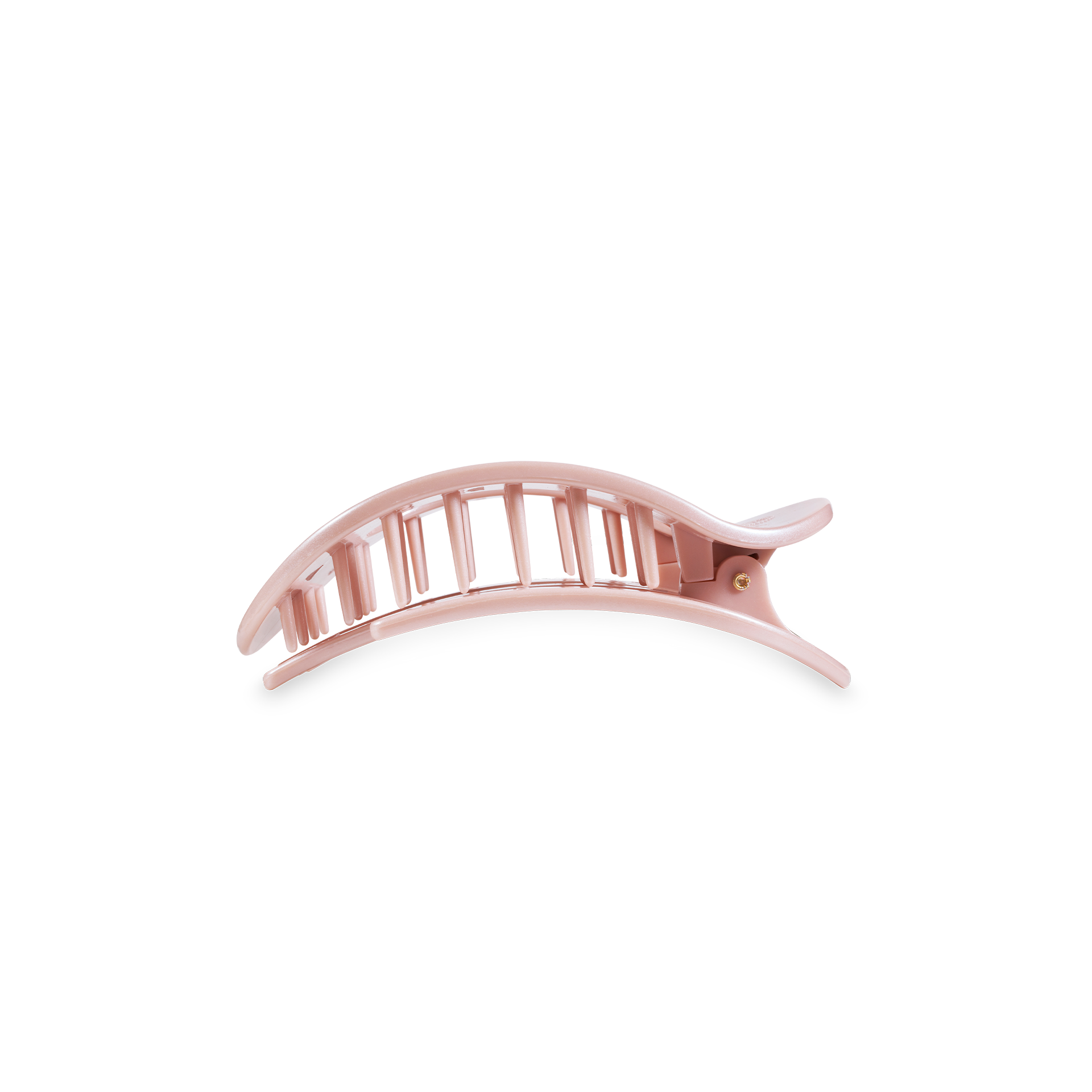 Round Flat Hair Clip | Small | Pearly Pink