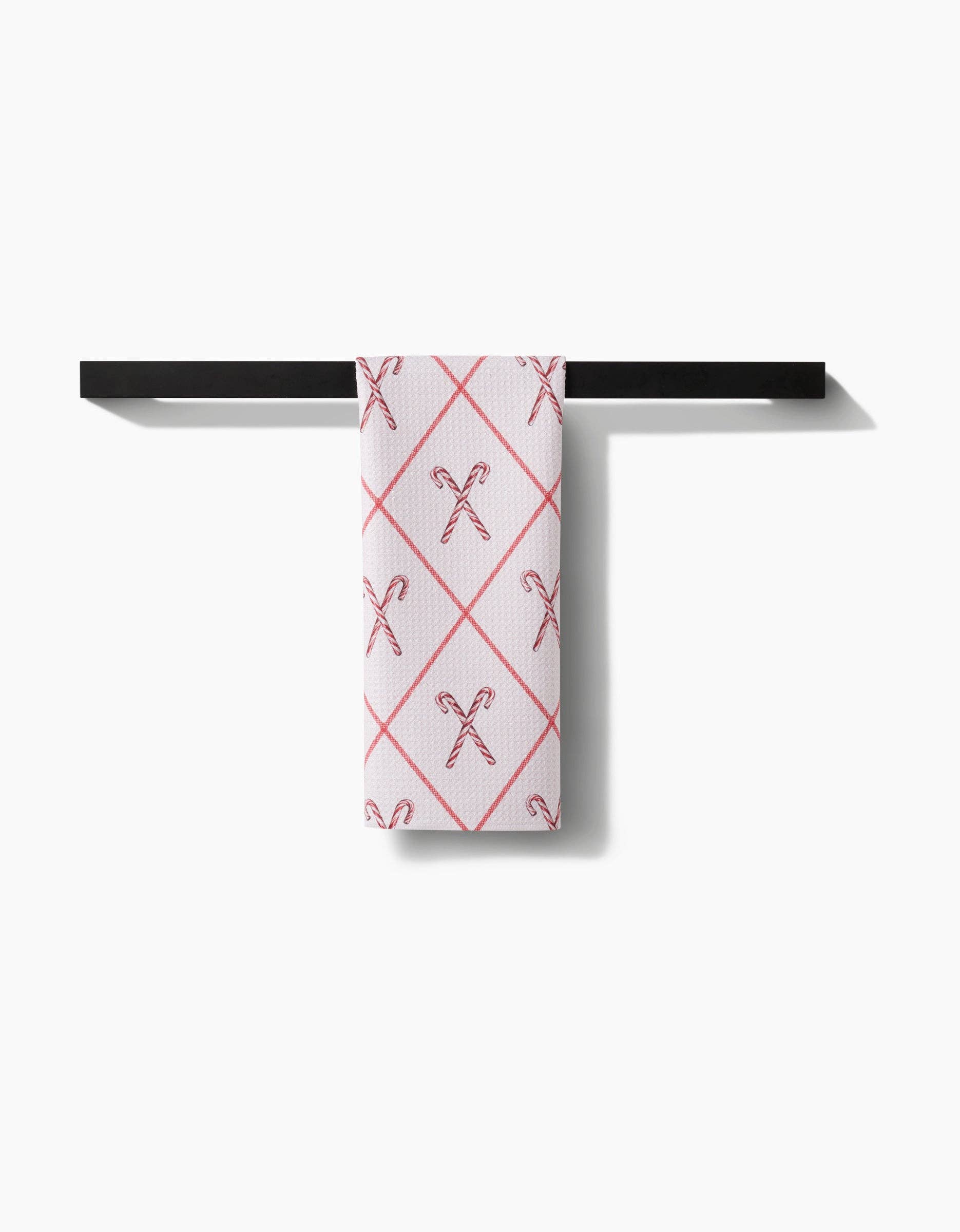 Festive Candy Canes Tea Towel