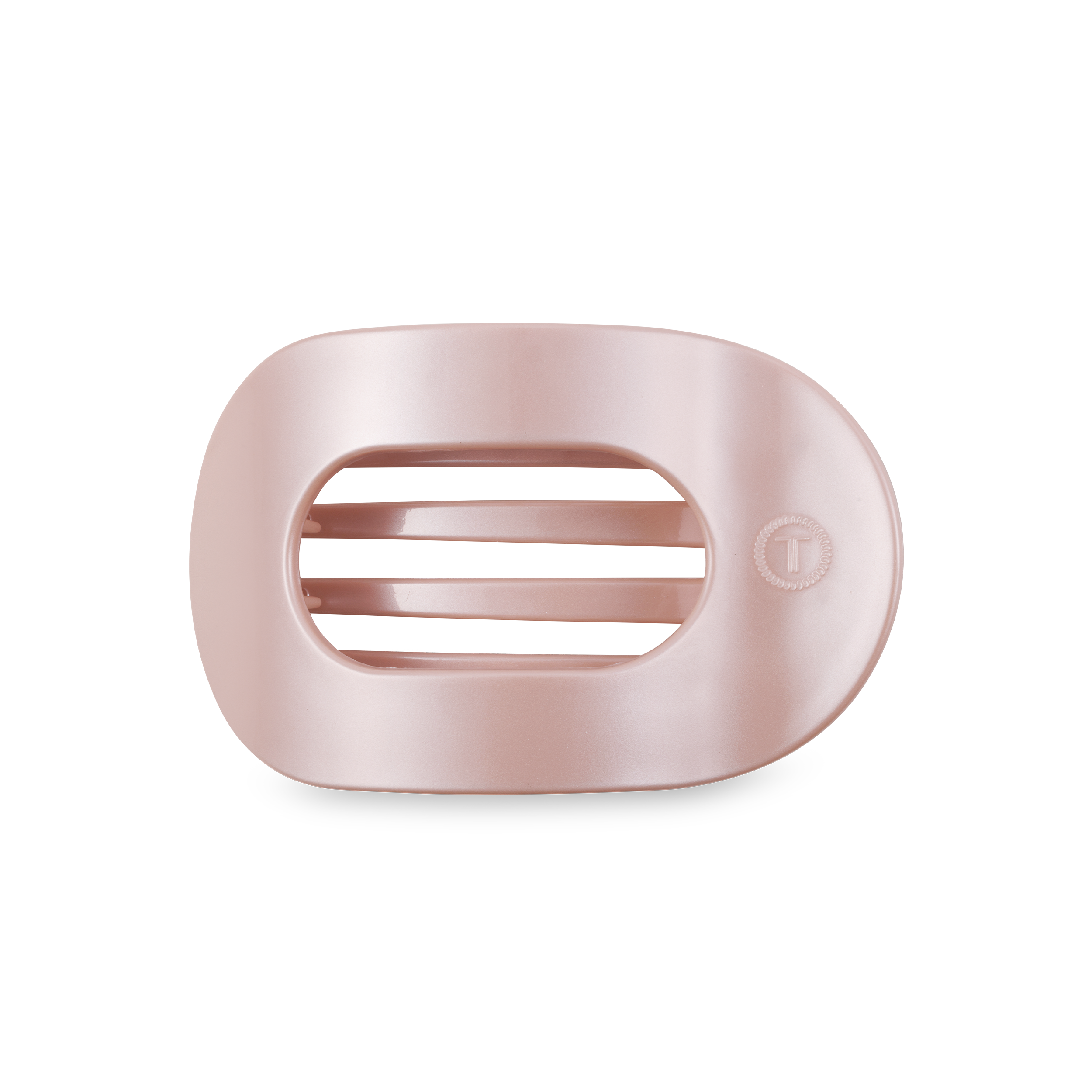 Round Flat Hair Clip | Medium | Pearly Pink