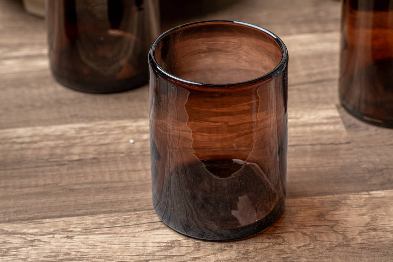 Handblown Mexican DOF Glass - Tamarind