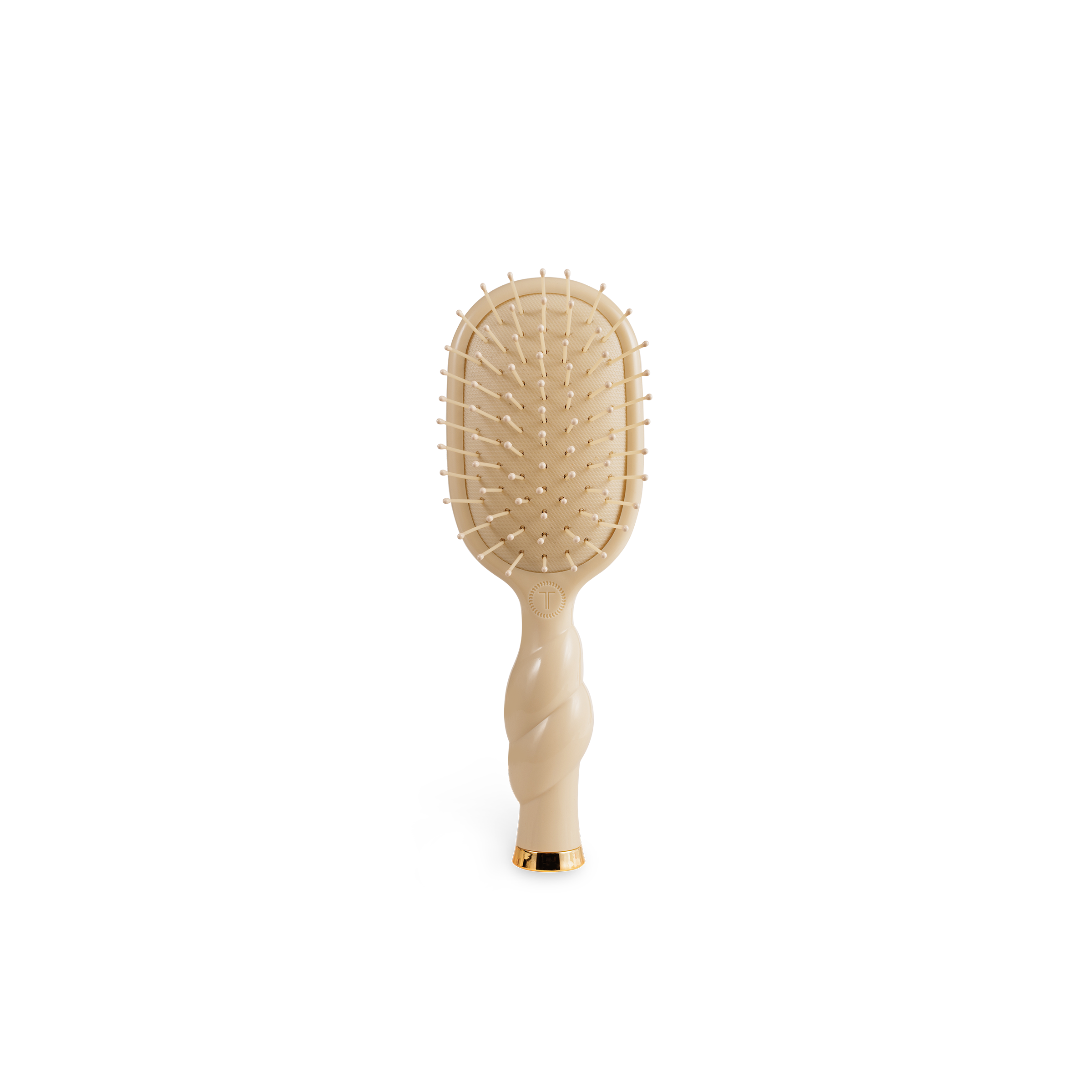 TELETIES - Mini Detangler Brush for Medium Hair - Tan