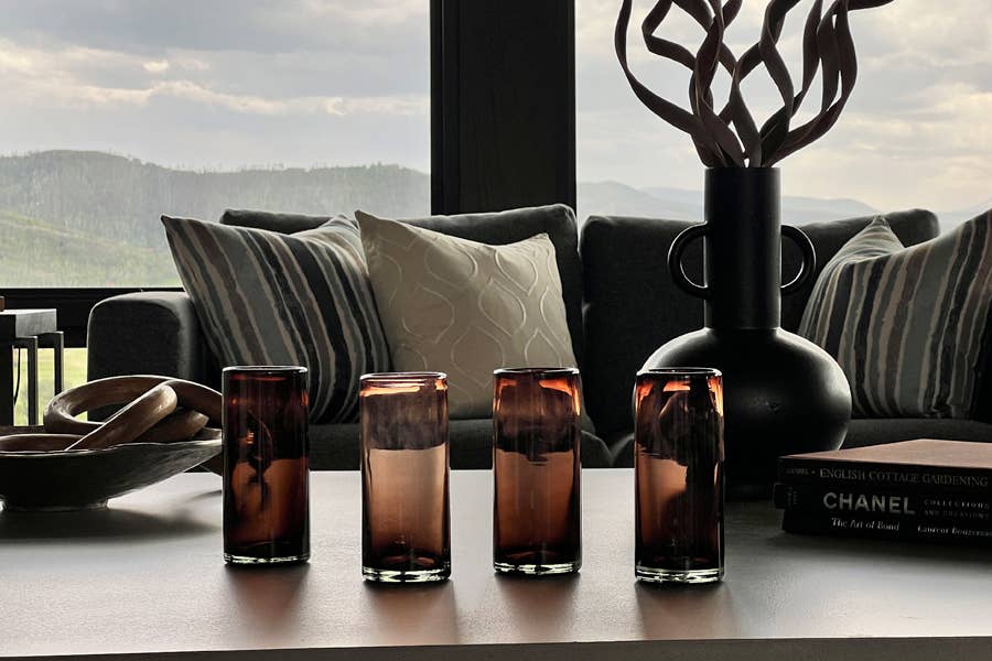 Handblown Mexican Highball Glass - Tamarind