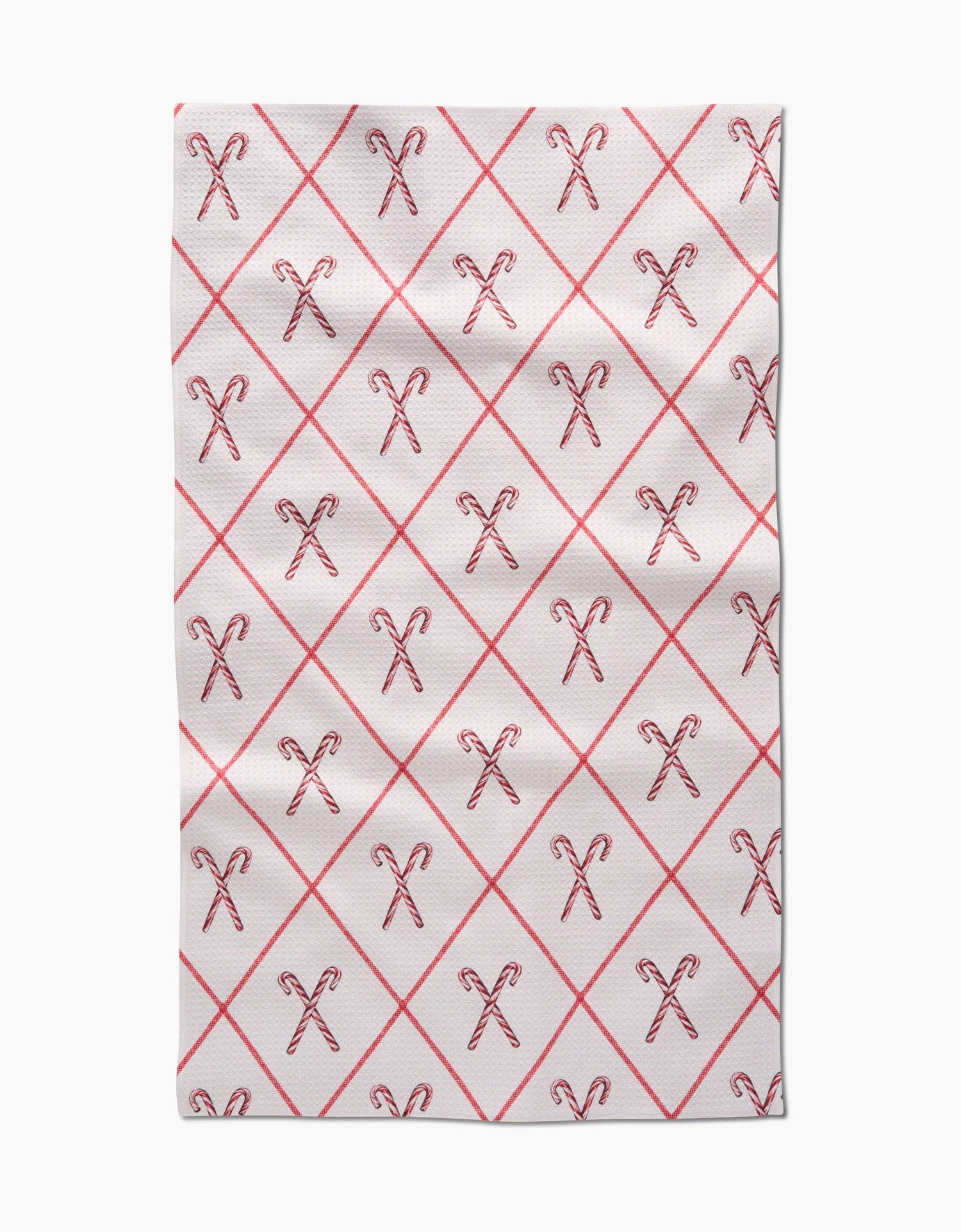 Festive Candy Canes Tea Towel