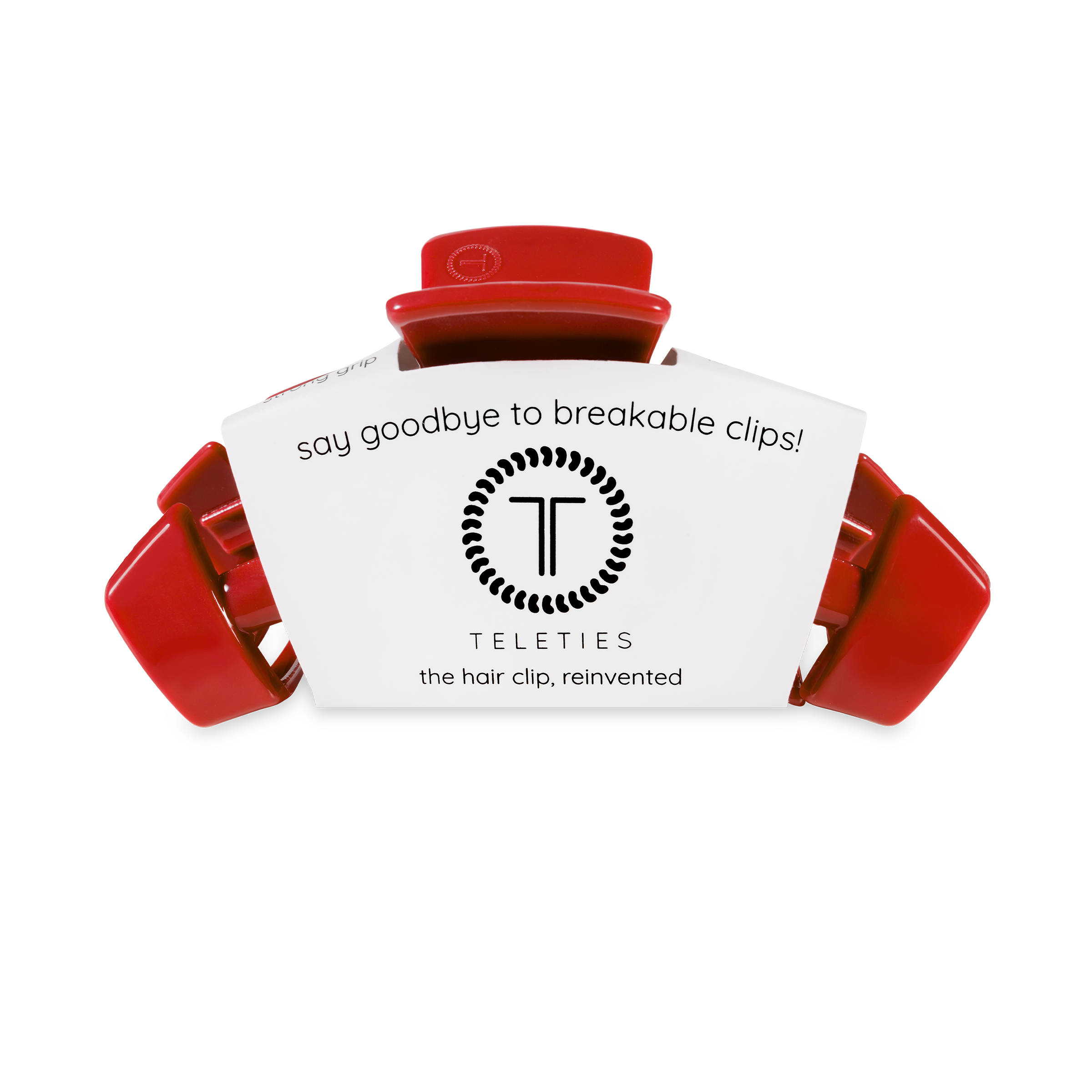 TELETIES - Classic Hair Clip | Medium | Red Carpet Ready