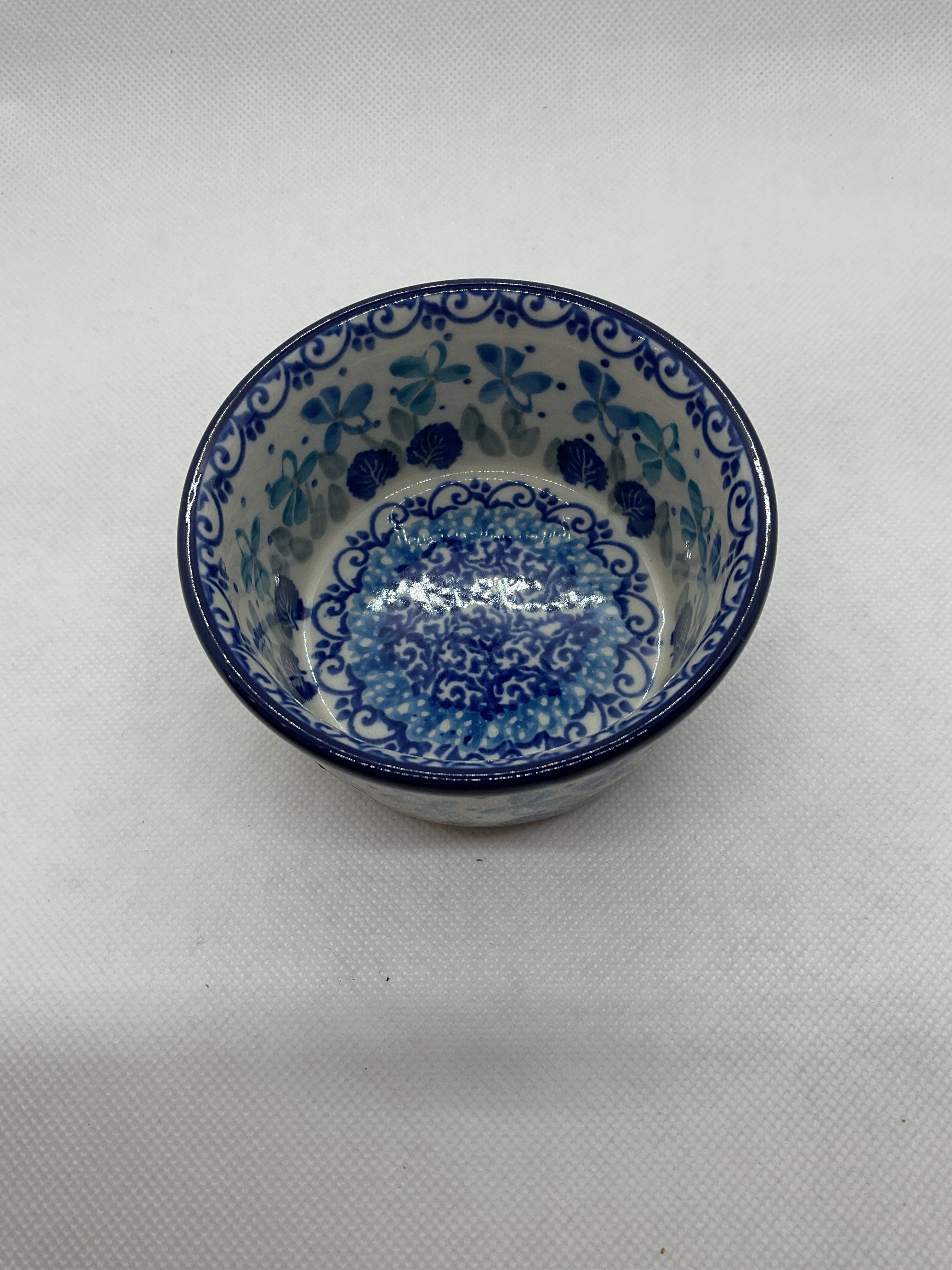 Blue Orchids Ramekin